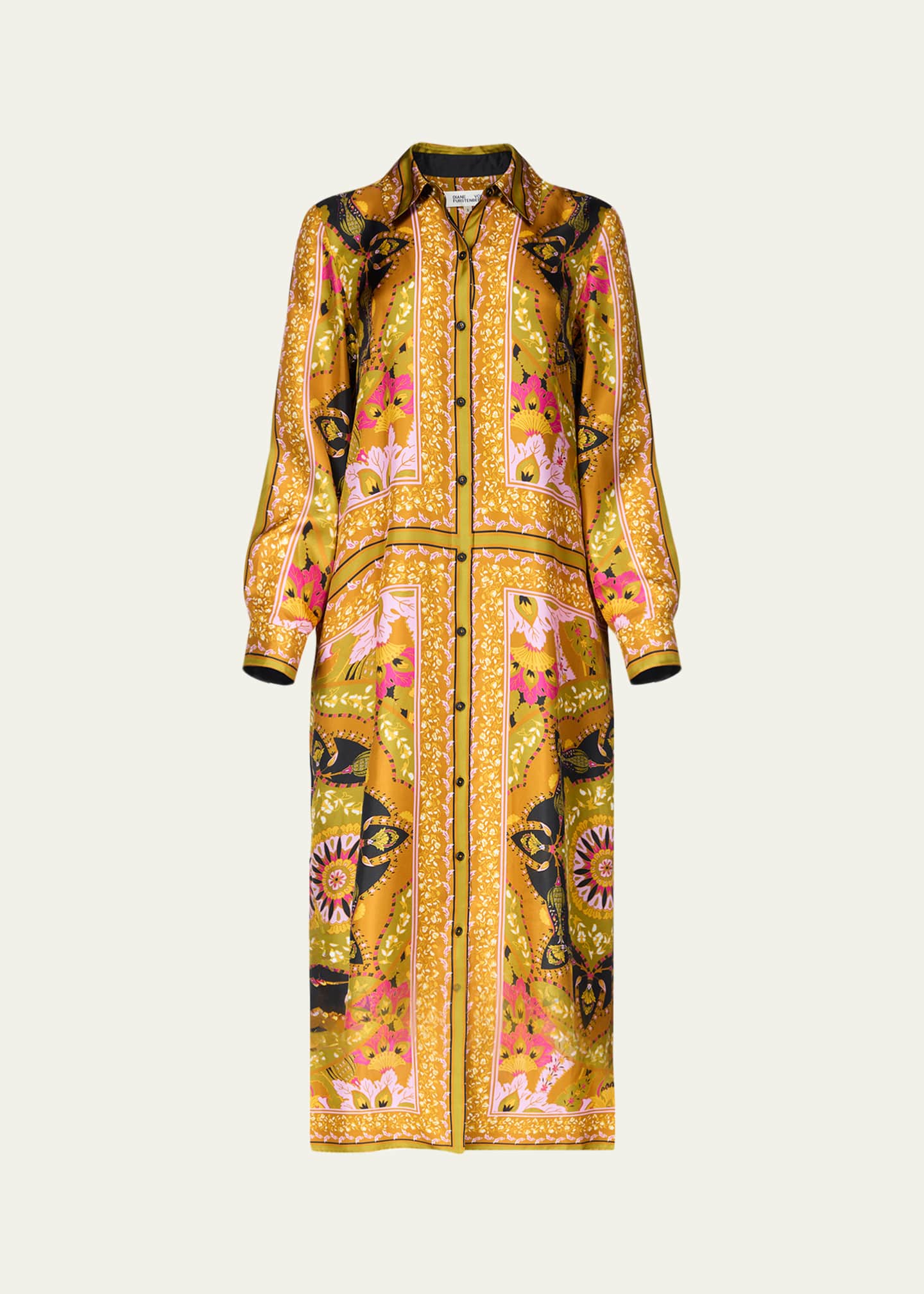 diane von furstenberg floral silk dress Diane Von Furstenberg DVF Floral Silk Wrap Maxi Dress Size S Sky Blue