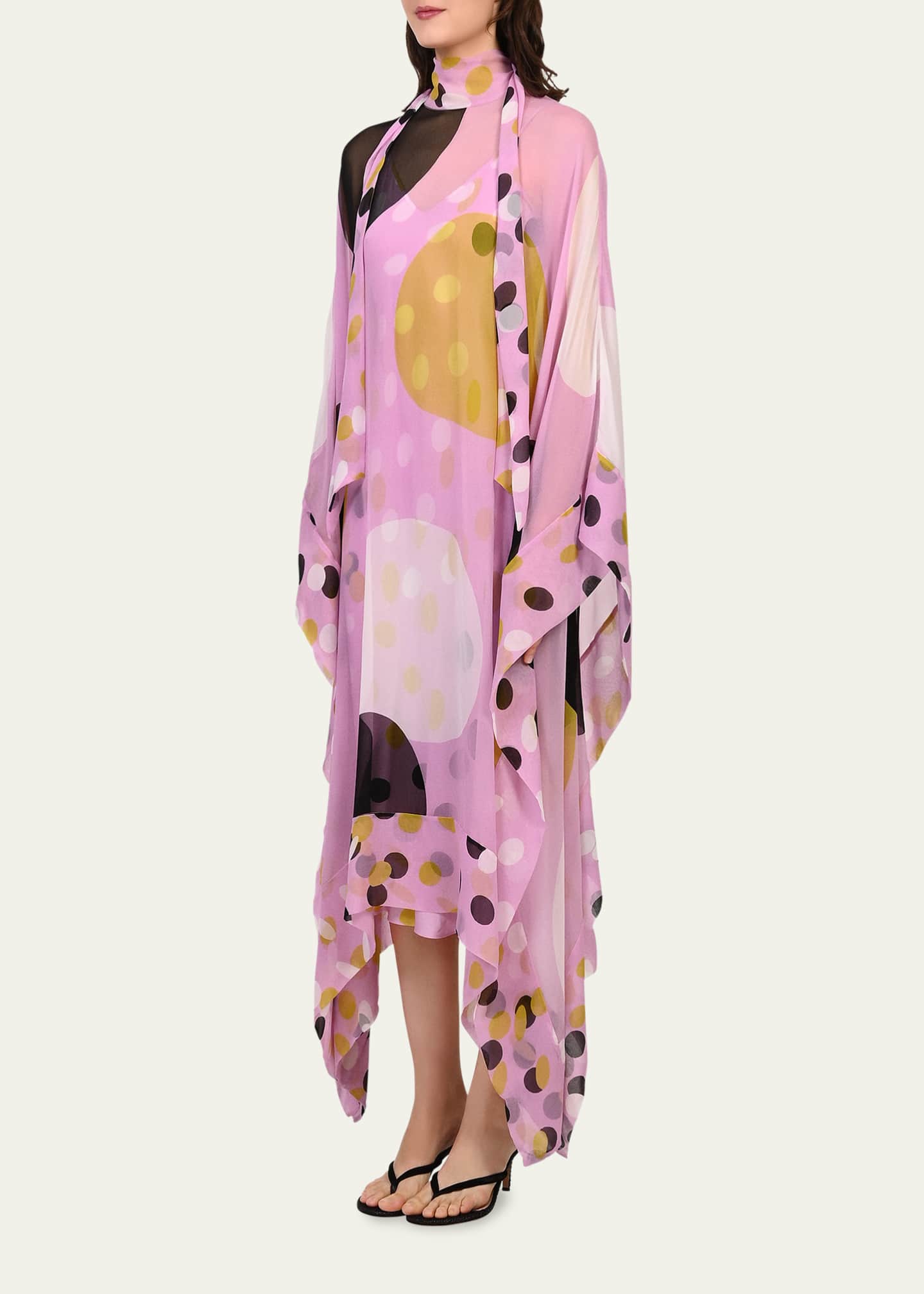 chinese dress ladies Abigail Silk Jersey Maxi Wrap Dress