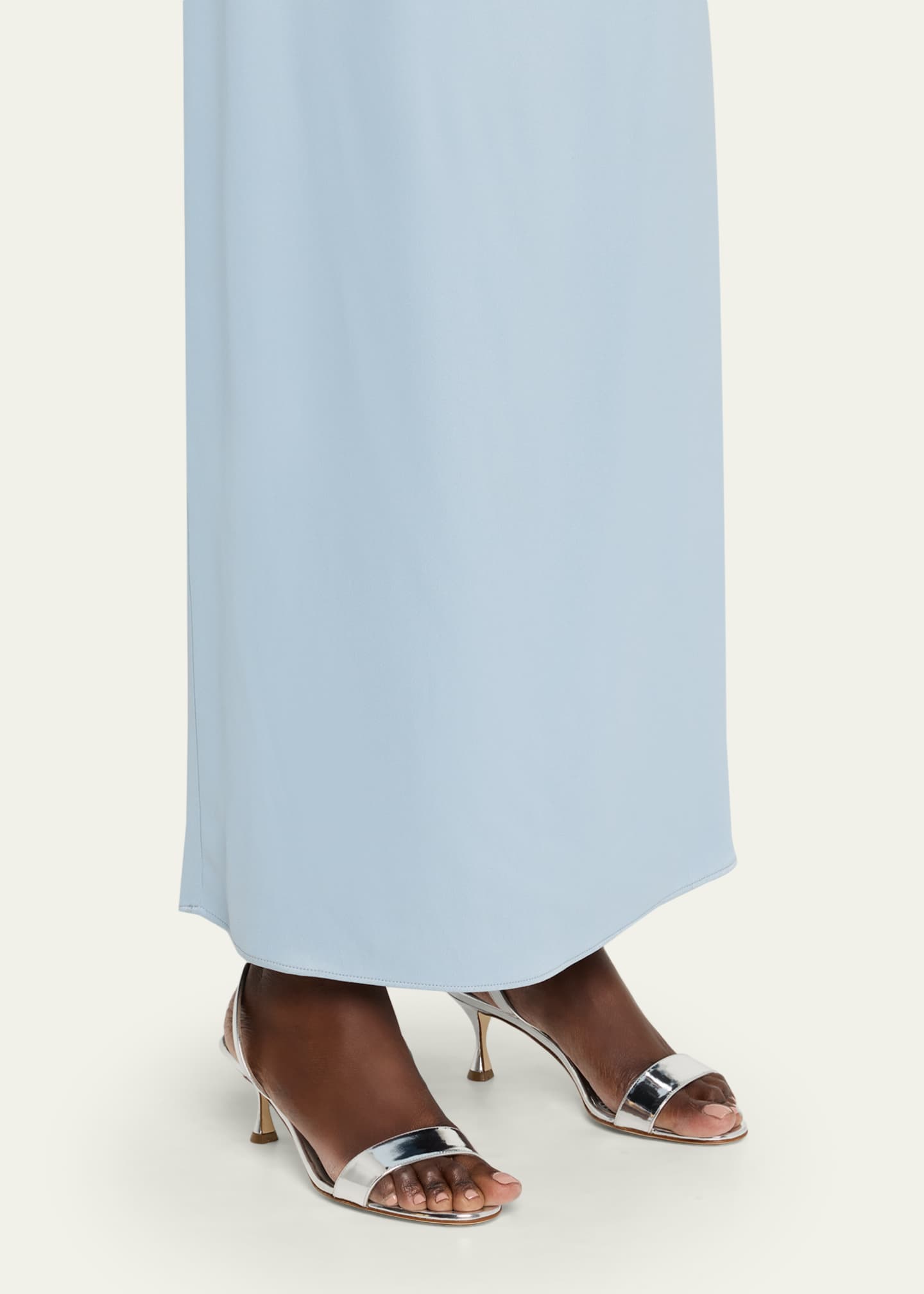 Manolo Blahnik 50mm Cupisanpla Metallic Leather Sandals - Bergdorf