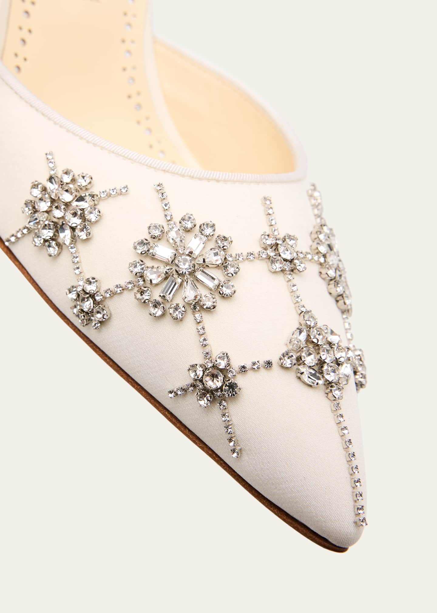 Manolo Blahnik 90mm Ralyne Embellished Satin Pumps - Bergdorf Goodman