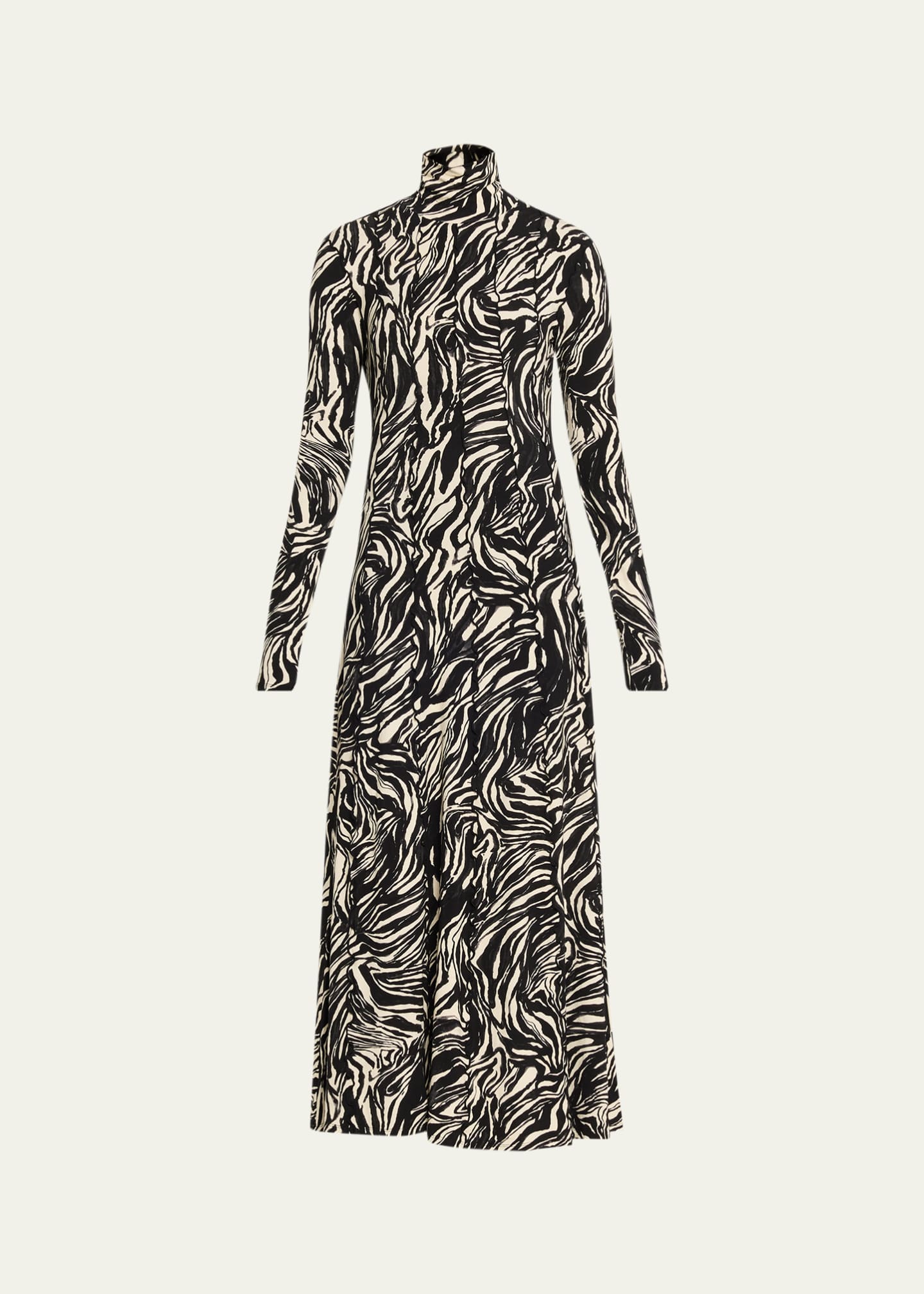 proenza schouler dress Livia Dress in Wool Jersey Coal Melange