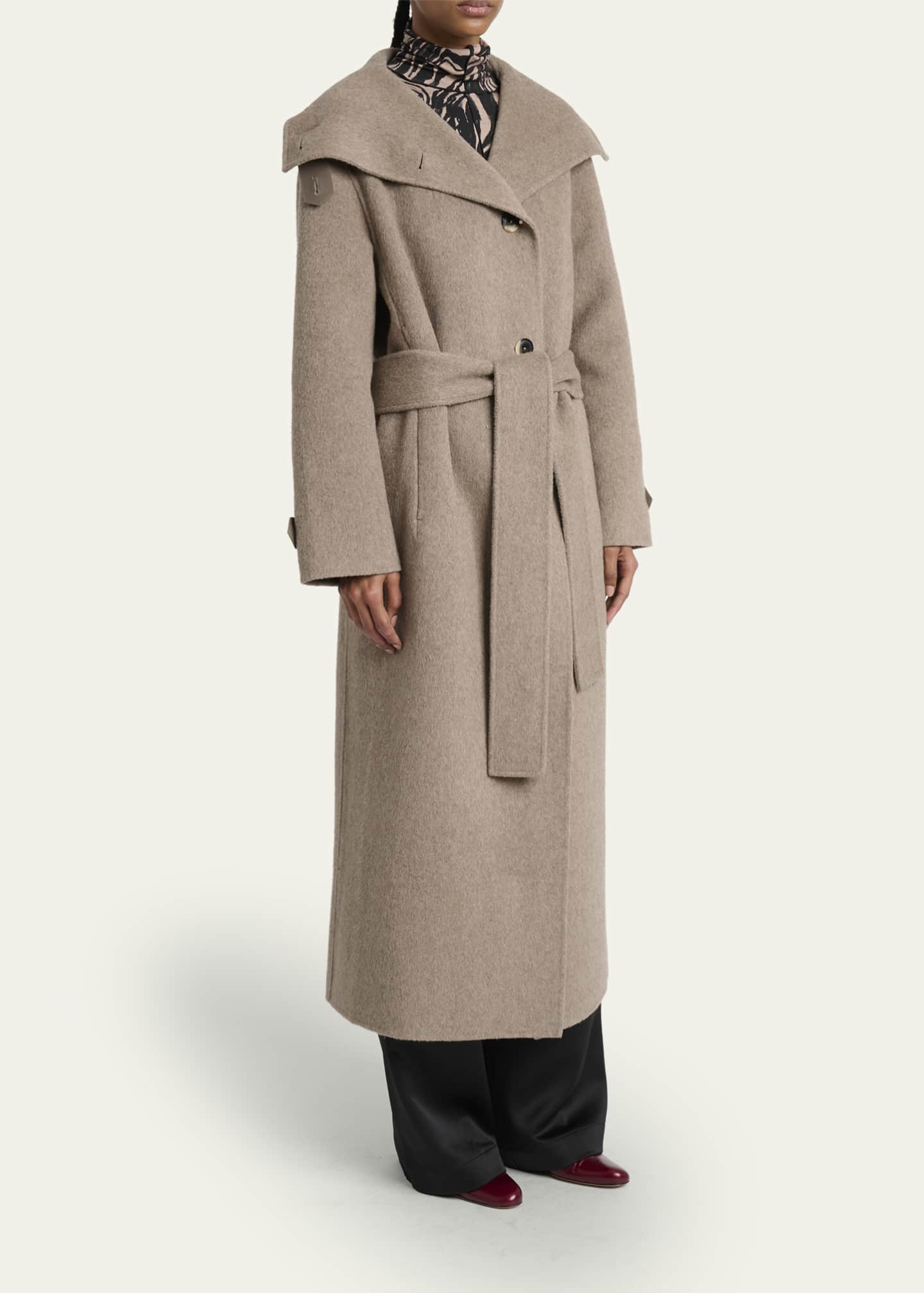 Proenza Schouler White Label Corey Splittable Wool Maxi Coat