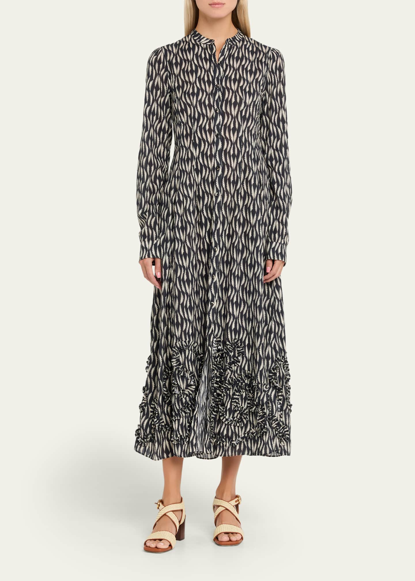 Ulla Johnson Laurentine Long-Sleeve Shirtdress - Bergdorf Goodman