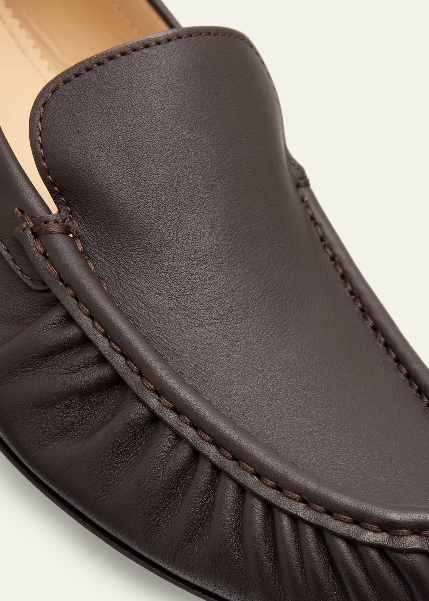 Manolo Blahnik Leonda Leather Loafers - Bergdorf Goodman