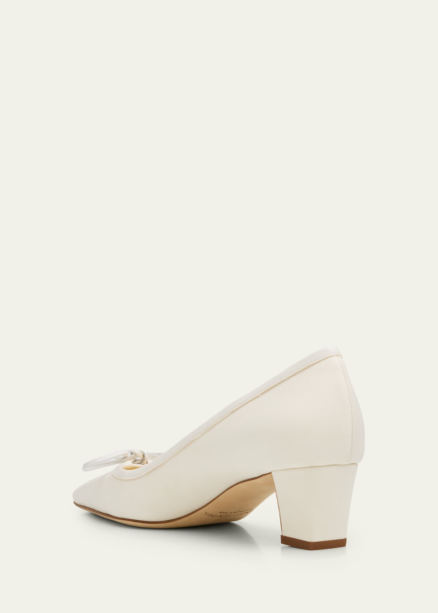 靴 MANOLO BLAHNIK LISTONY WHIT Manolo Blahnik 45mm Martebal Satin Ballerina Pumps - Bergdorf Goodman