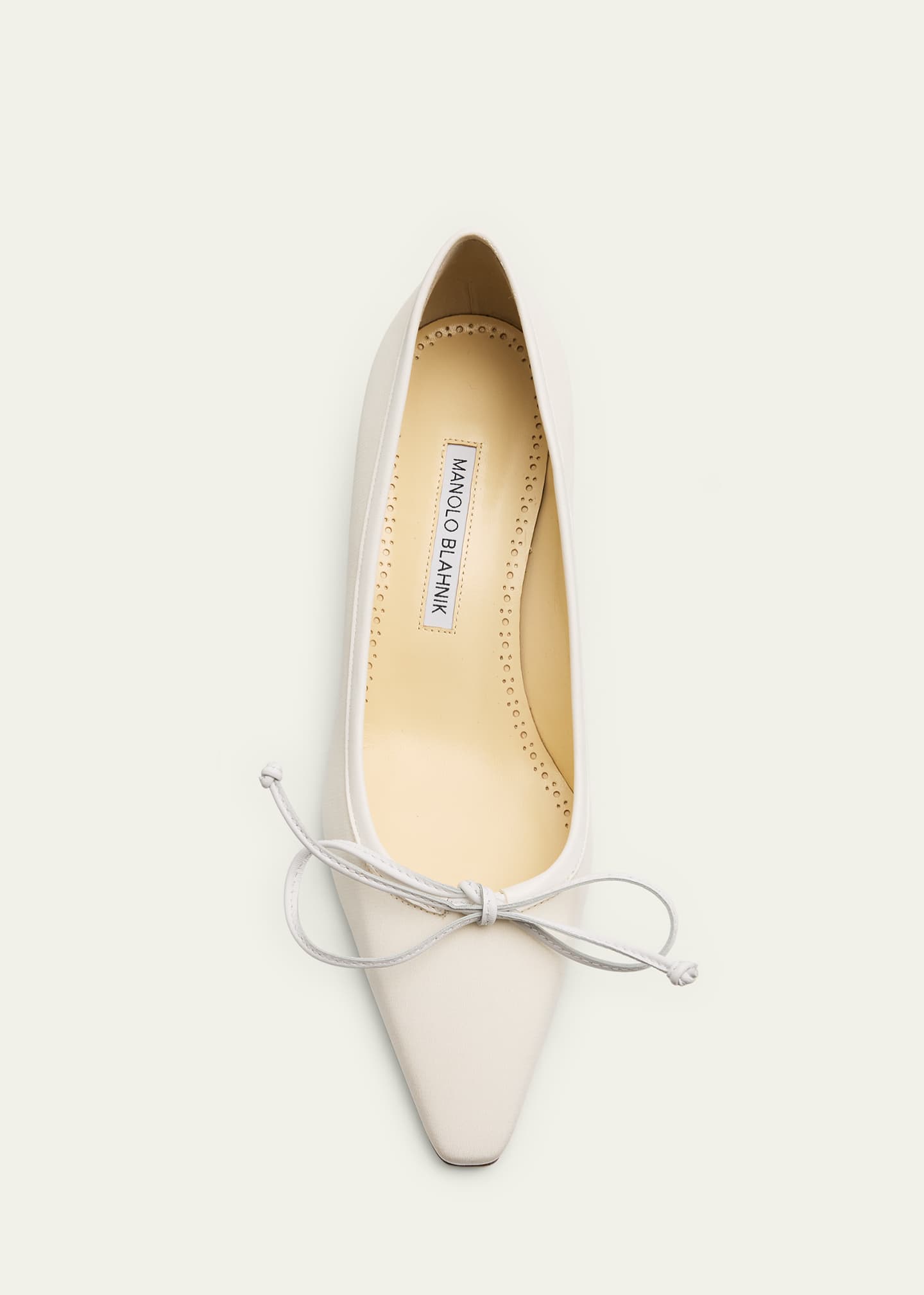 Manolo Blahnik 45mm Martebal Satin Ballerina Pumps - Bergdorf Goodman