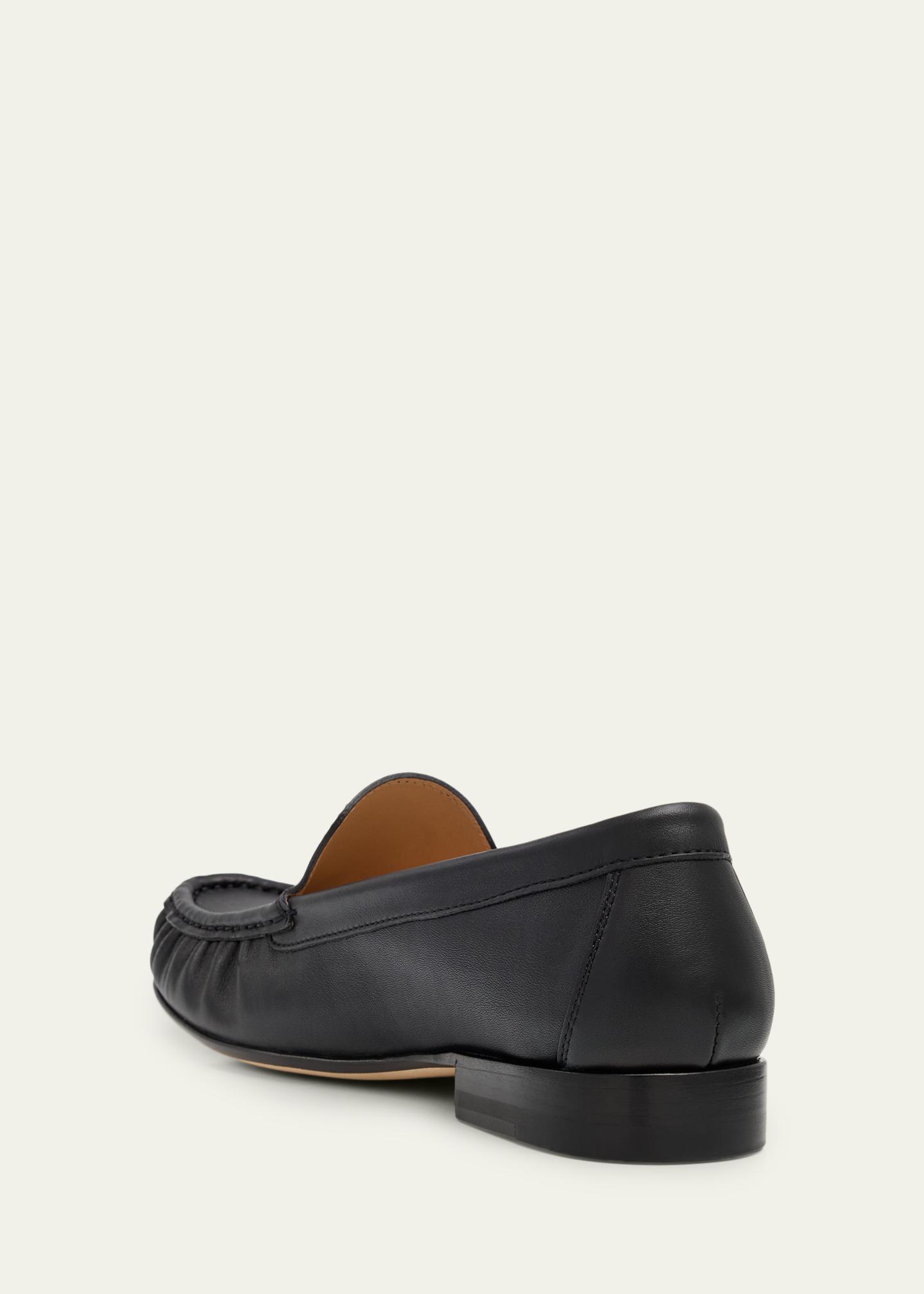 Manolo Blahnik Leonda Leather Loafers - Bergdorf Goodman display picture 1