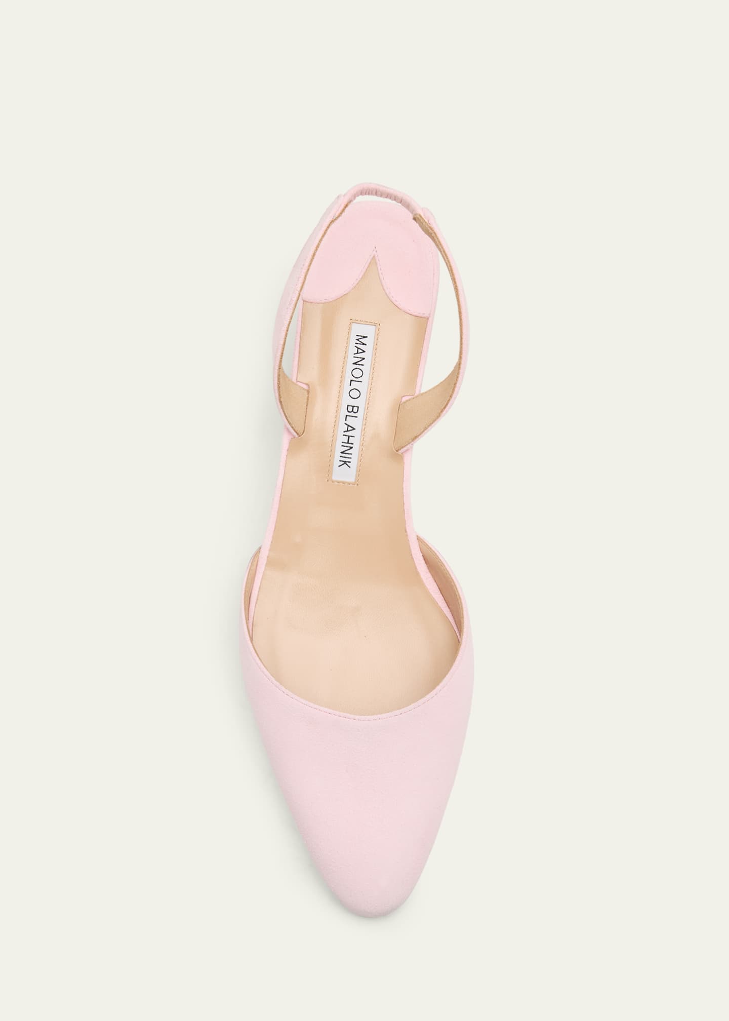 Manolo Blahnik 30mm Aspro Suede Slingback Pumps - Bergdorf Goodman