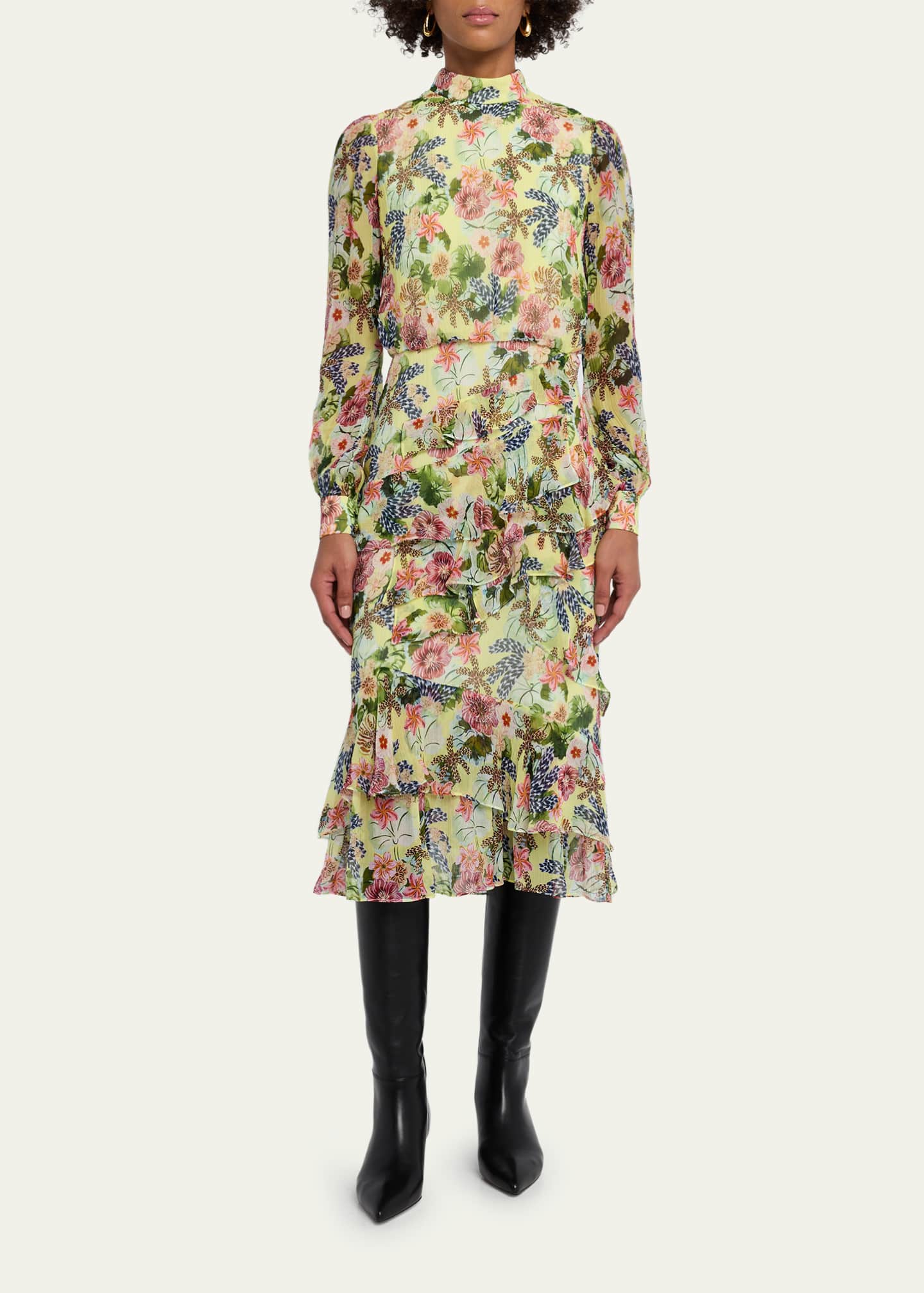 Veronica Beard 45mm Lisa Leather Knee-High Boots - Bergdorf Goodman