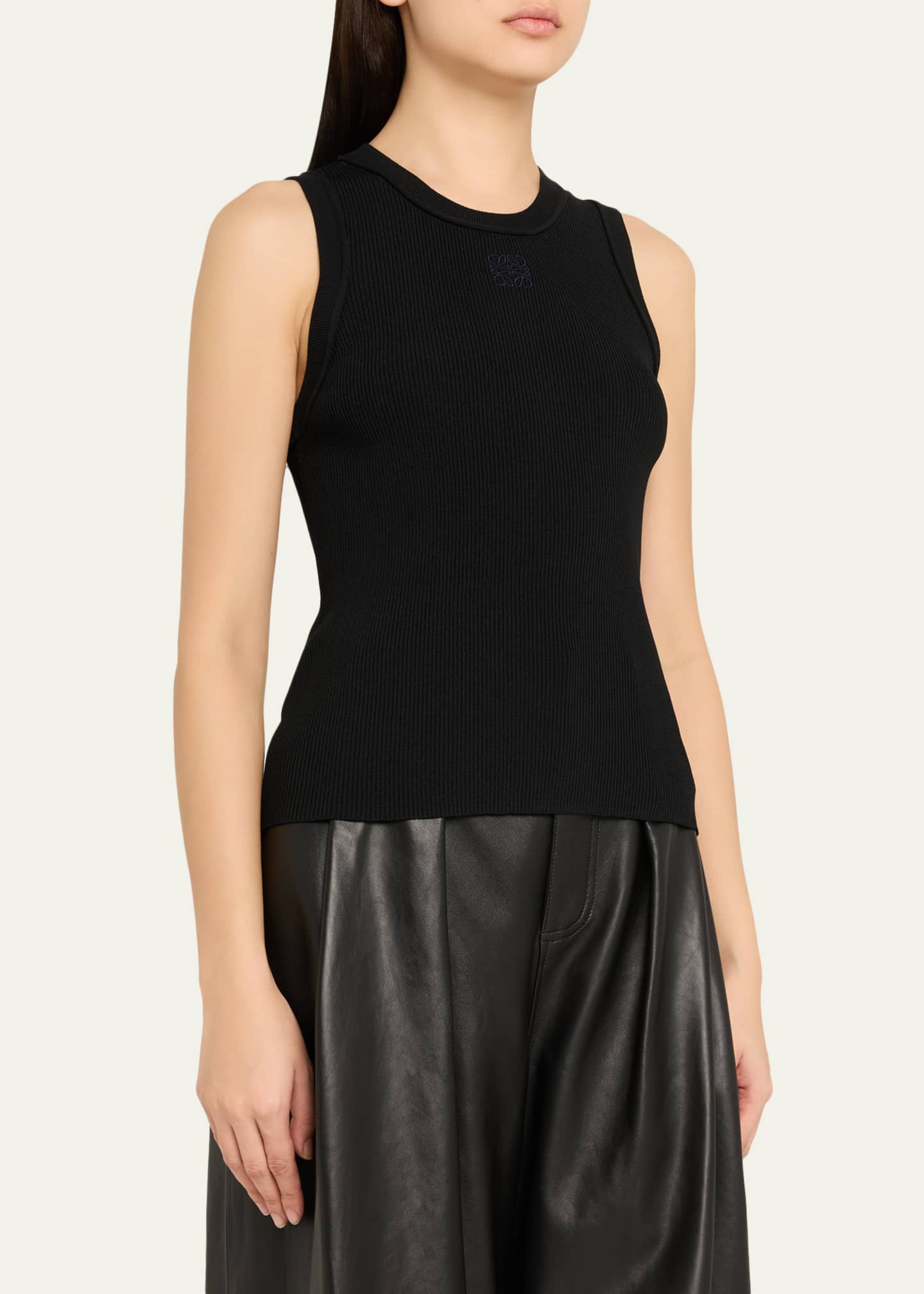Loewe Anagram Rib Tank Top - Bergdorf Goodman