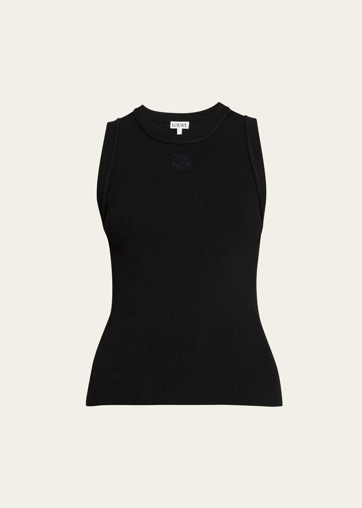Loewe Anagram Rib Tank Top - Bergdorf Goodman
