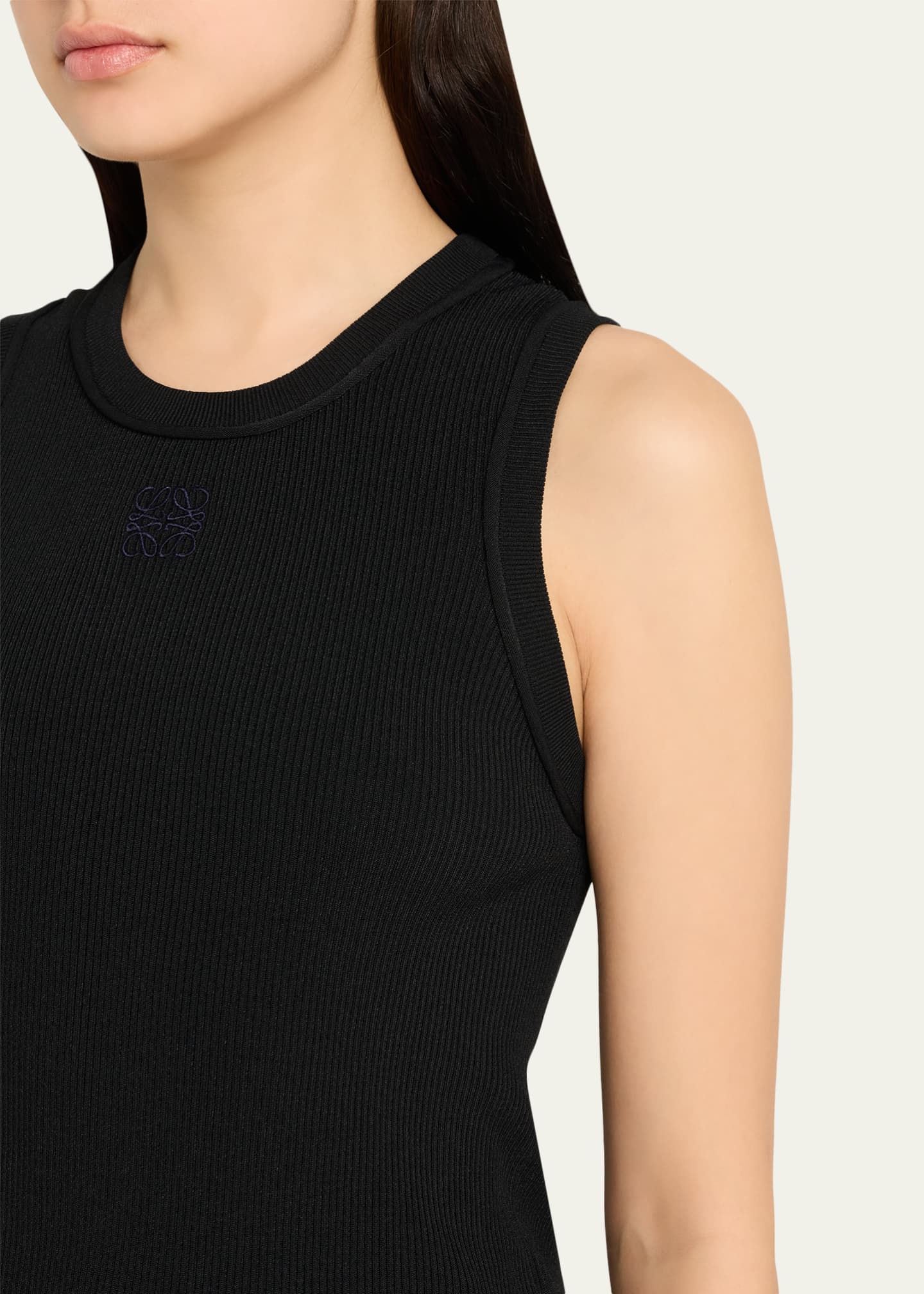 Loewe Anagram Rib Tank Top - Bergdorf Goodman