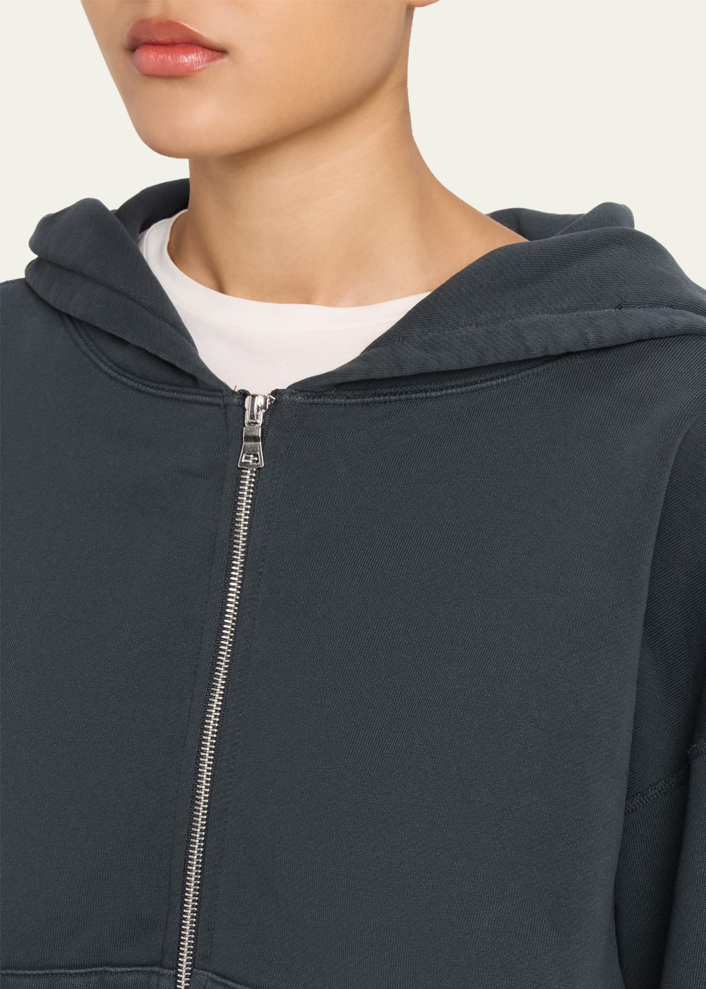 SLVRLAKE Cotton Fleece Zip Hoodie - Bergdorf Goodman