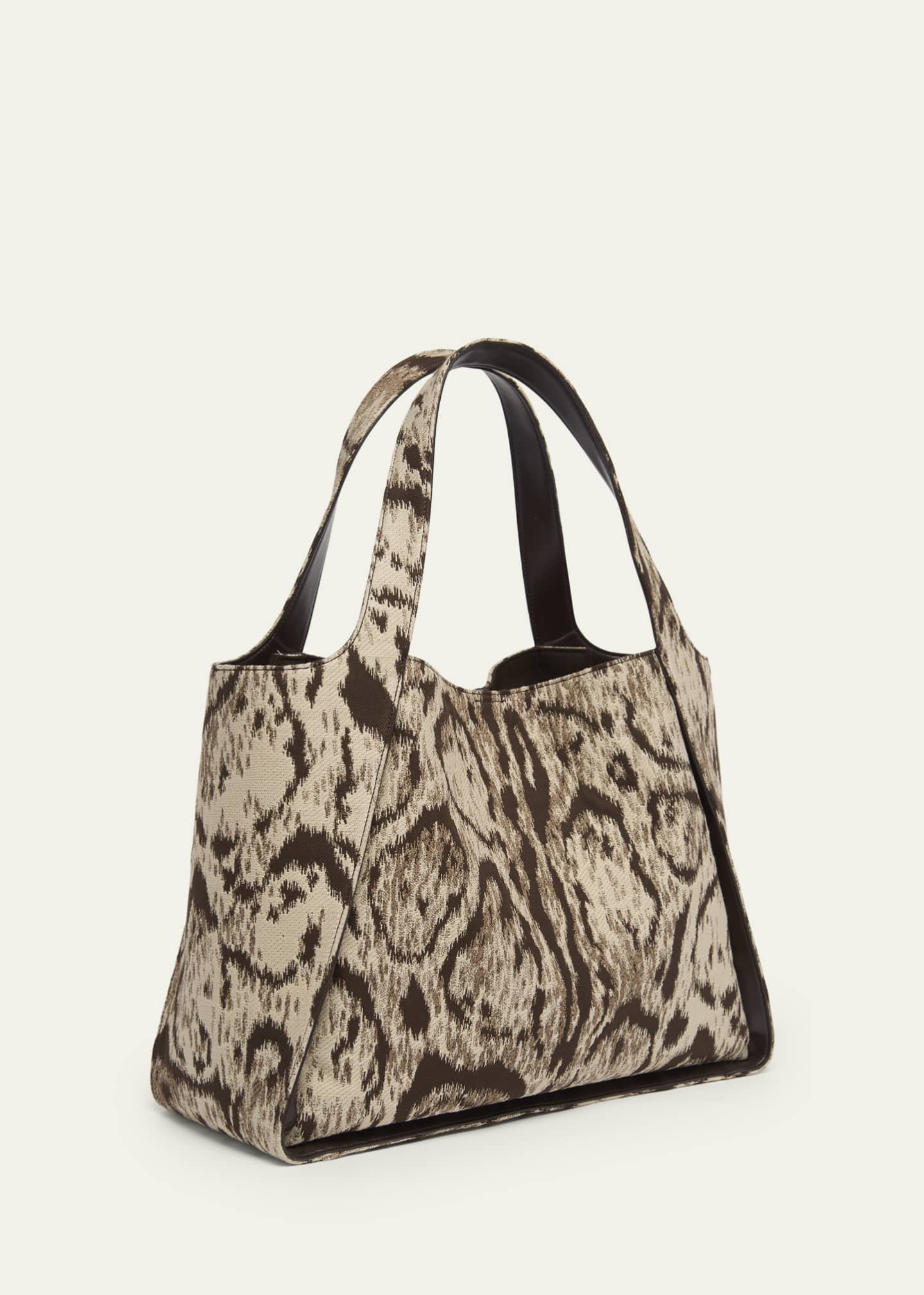 Stella McCartney Cloud Leopard Jacquard Logo Tote Bag - Bergdorf