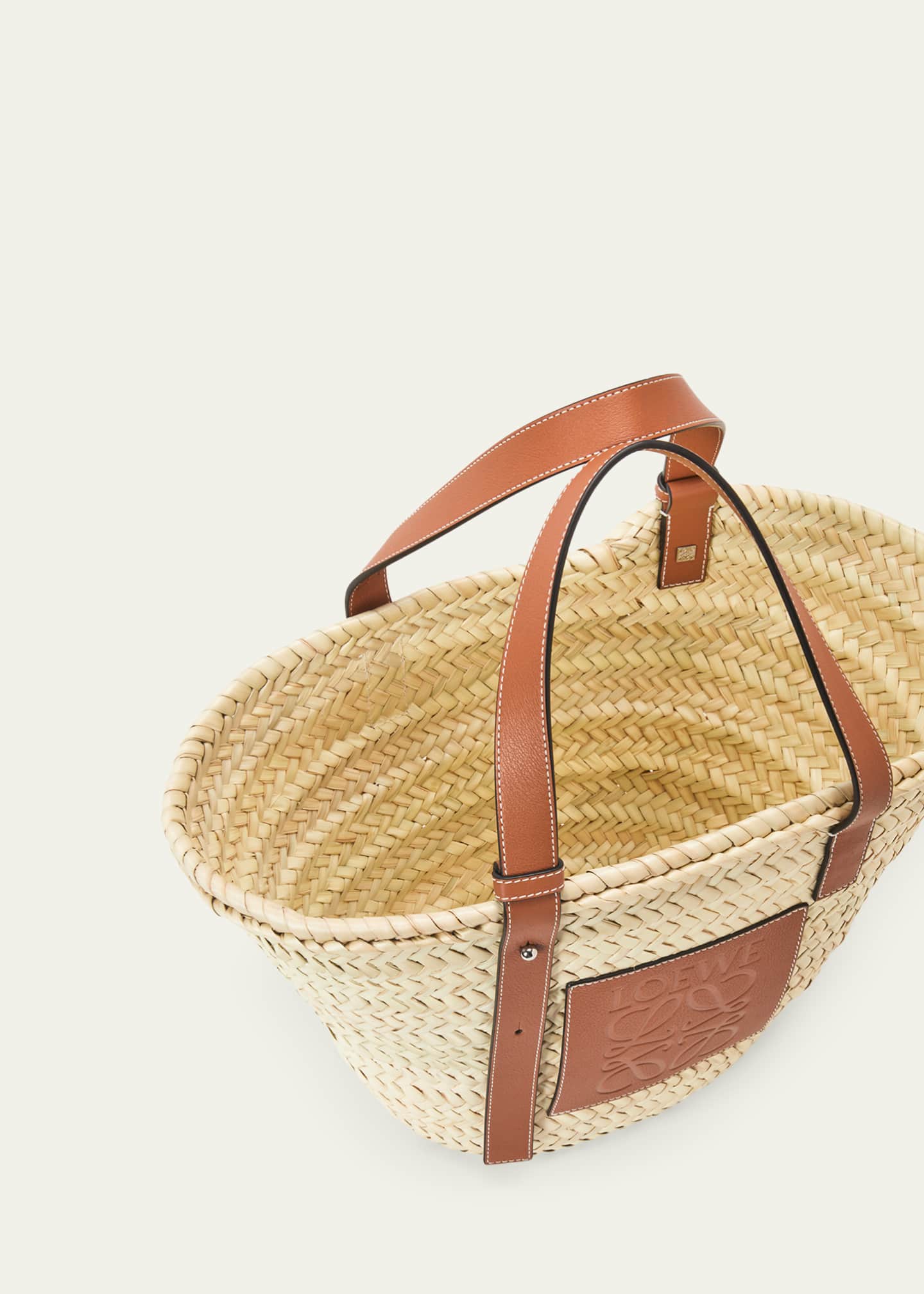 Basket Medium Woven Raffia Tote Bag