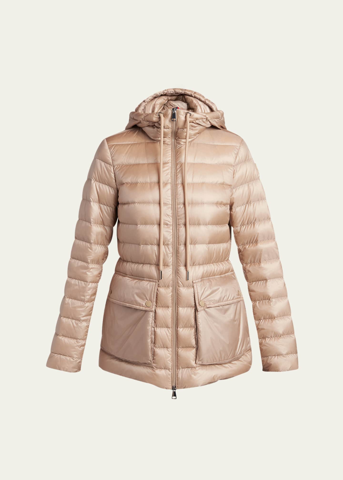 モンクレール YASMINE ヤスミン ベージュ #2 ナイロンジャケット Moncler Jasmin Hooded Short Down Parka - Bergdorf Goodman