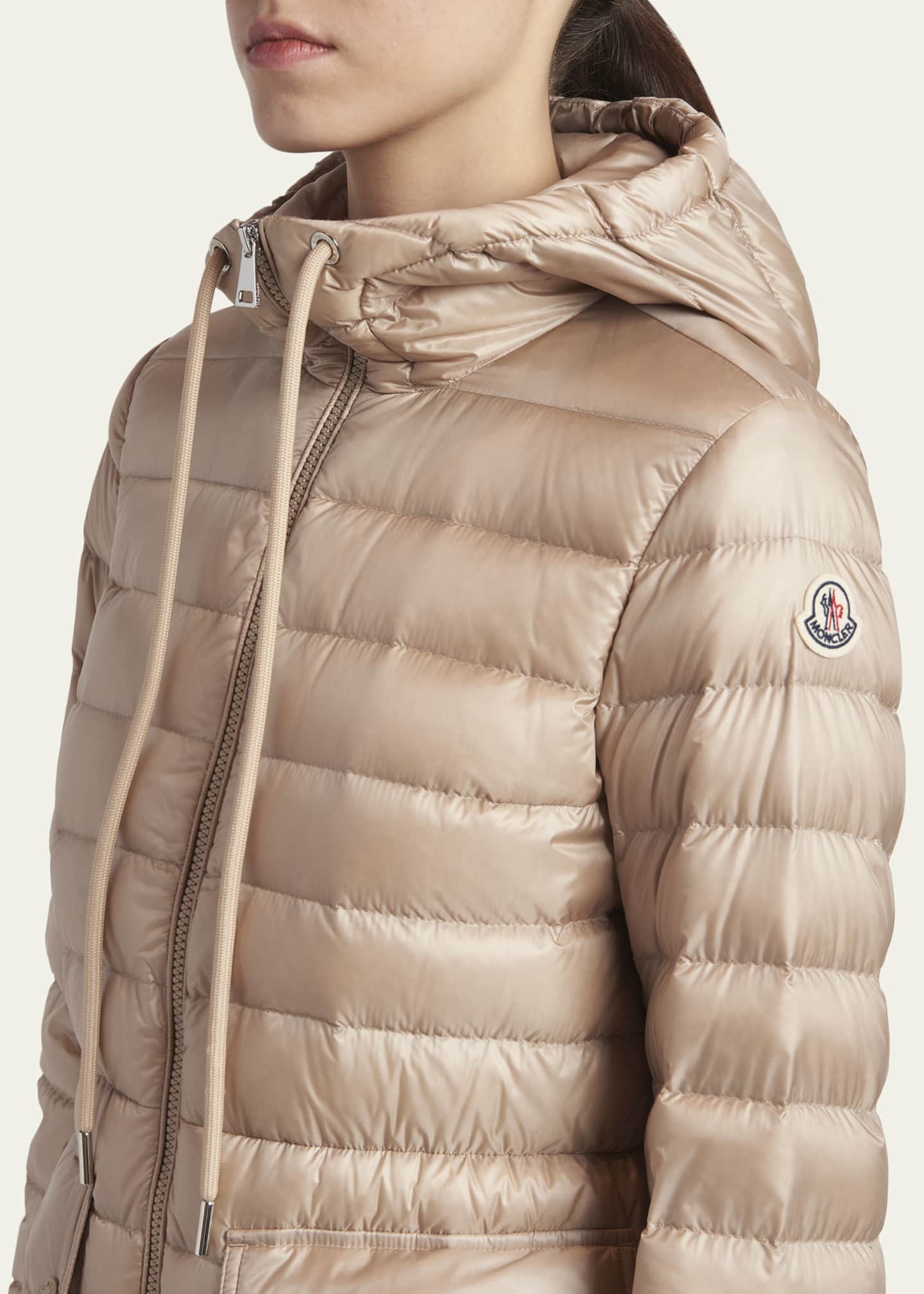 モンクレール YASMINE ヤスミン ベージュ #2 ナイロンジャケット Moncler Jasmin Hooded Short Down Parka - Bergdorf Goodman