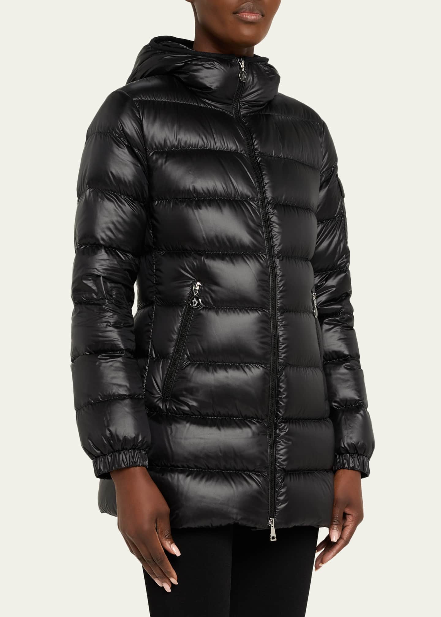 Moncler Glements Hooded Mid-Length Down Jacket - Bergdorf Goodman