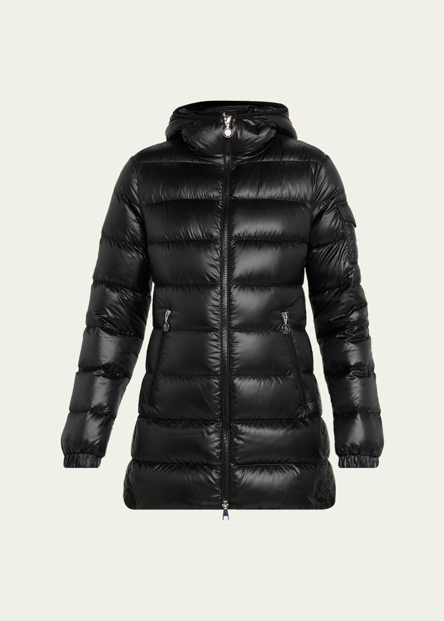 Moncler Glements Hooded Mid-Length Down Jacket - Bergdorf Goodman