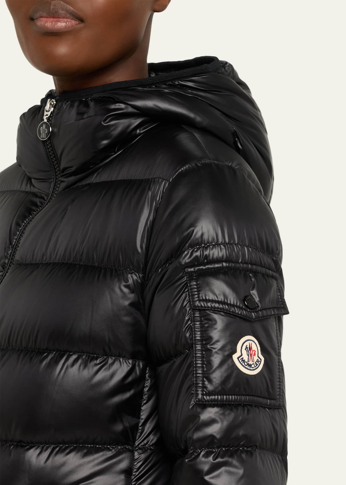 Moncler Glements Hooded Mid-Length Down Jacket - Bergdorf Goodman