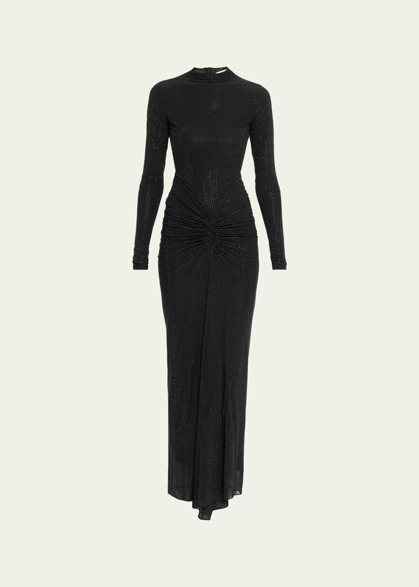 Ronny Kobo Zelda Embellished Mock-Neck Dress - Bergdorf Goodman