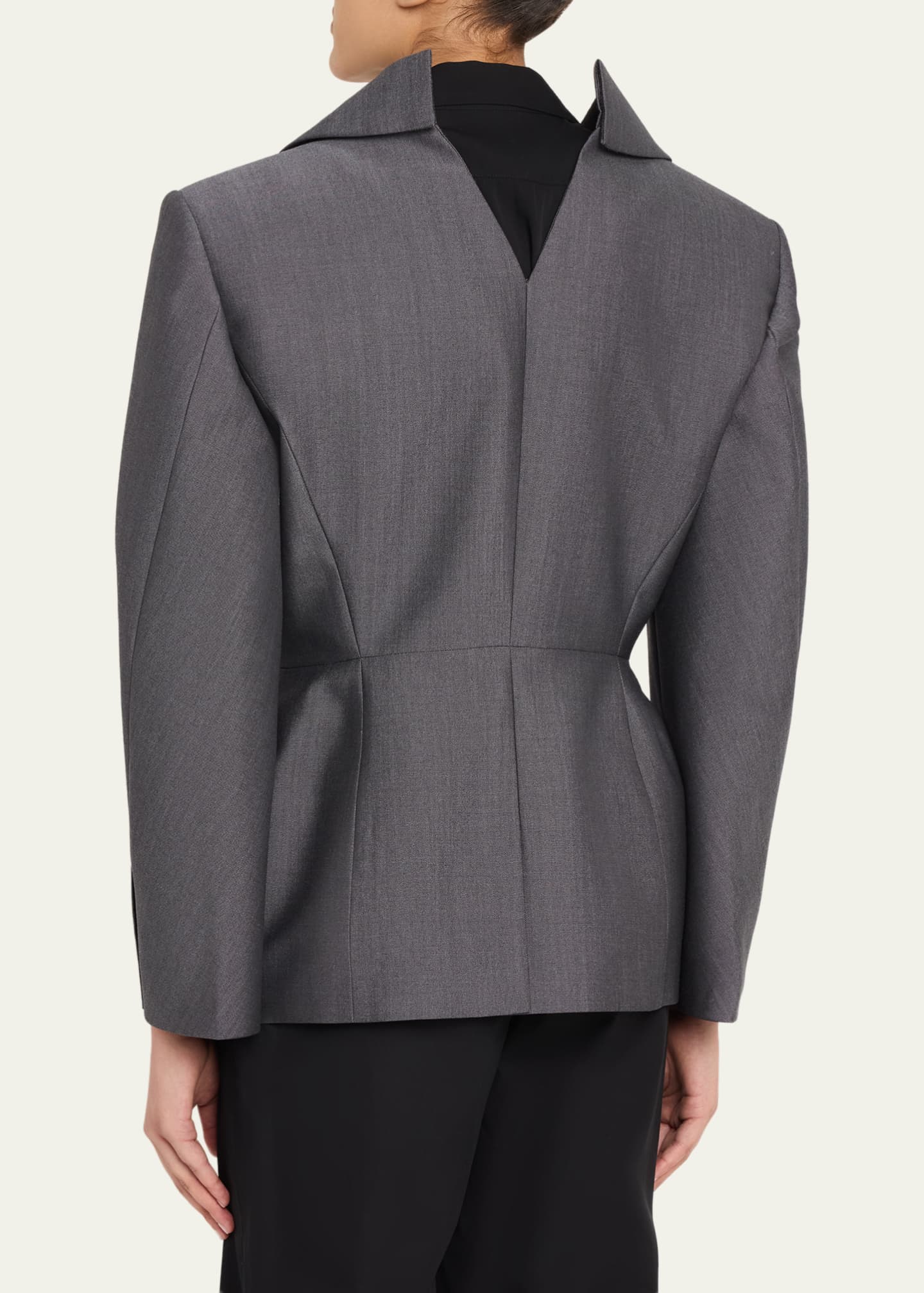 Givenchy Slashed Wool Single-Breasted Jacket - Bergdorf Goodman