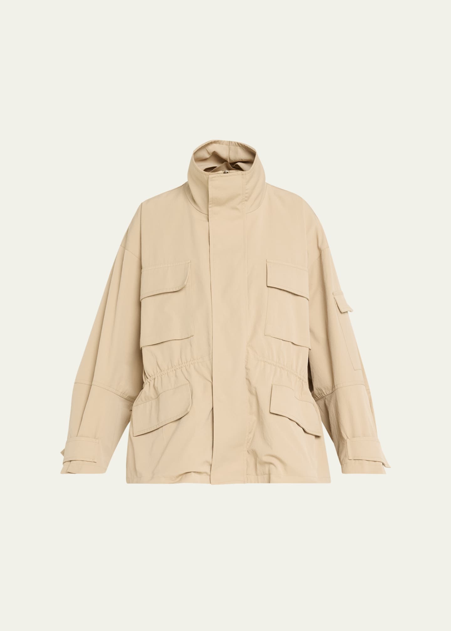 Plan C Oversized Nylon Utility Jacket - Bergdorf Goodman
