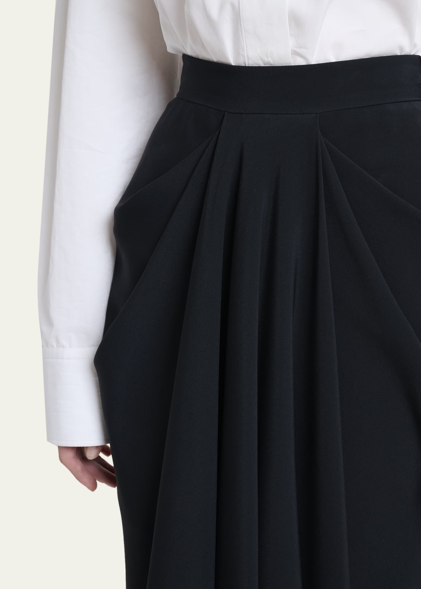 Givenchy Draped Front Midi Skirt - Bergdorf Goodman