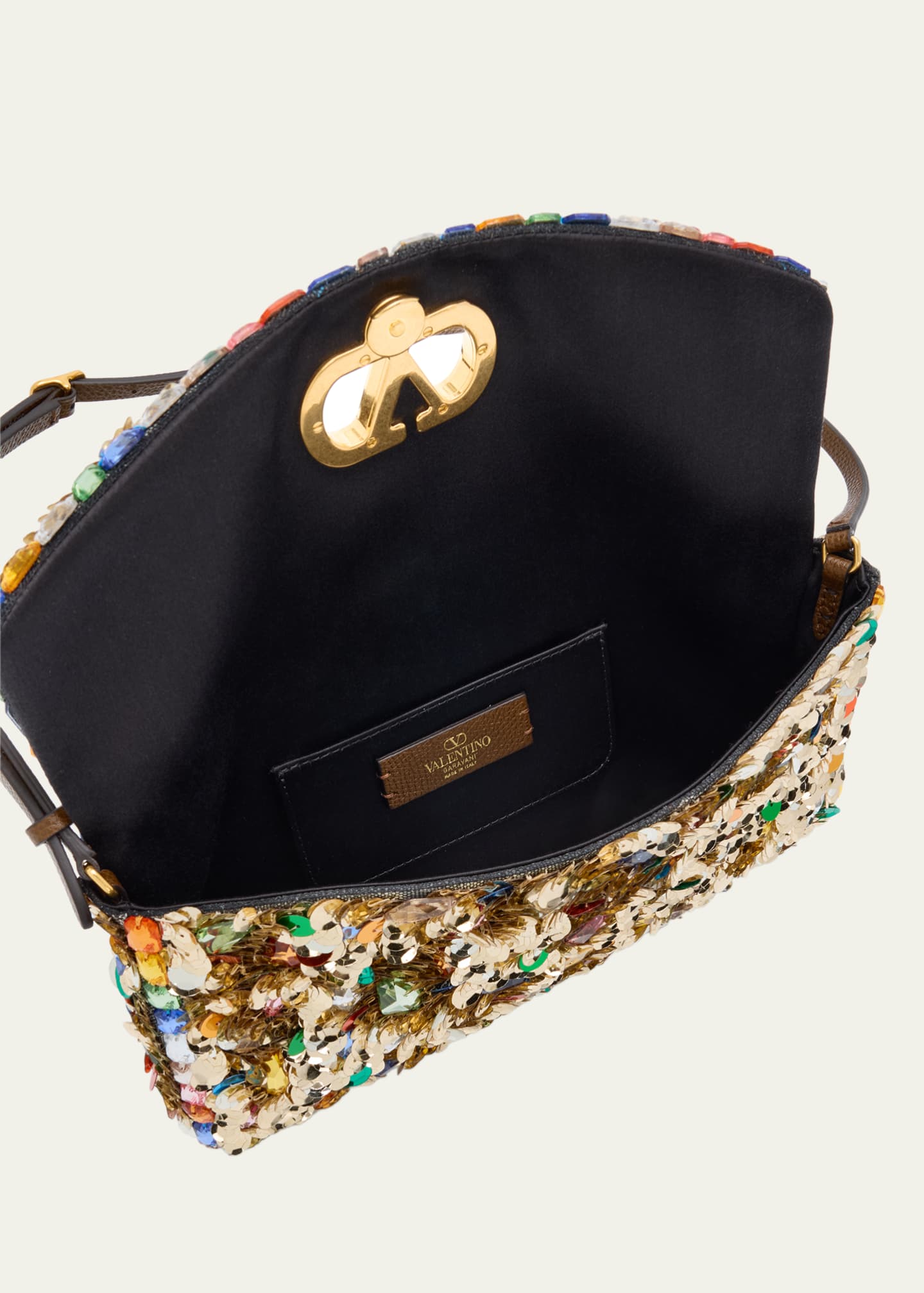 Valentino Garavani DeVain Embellished Small Shoulder Bag