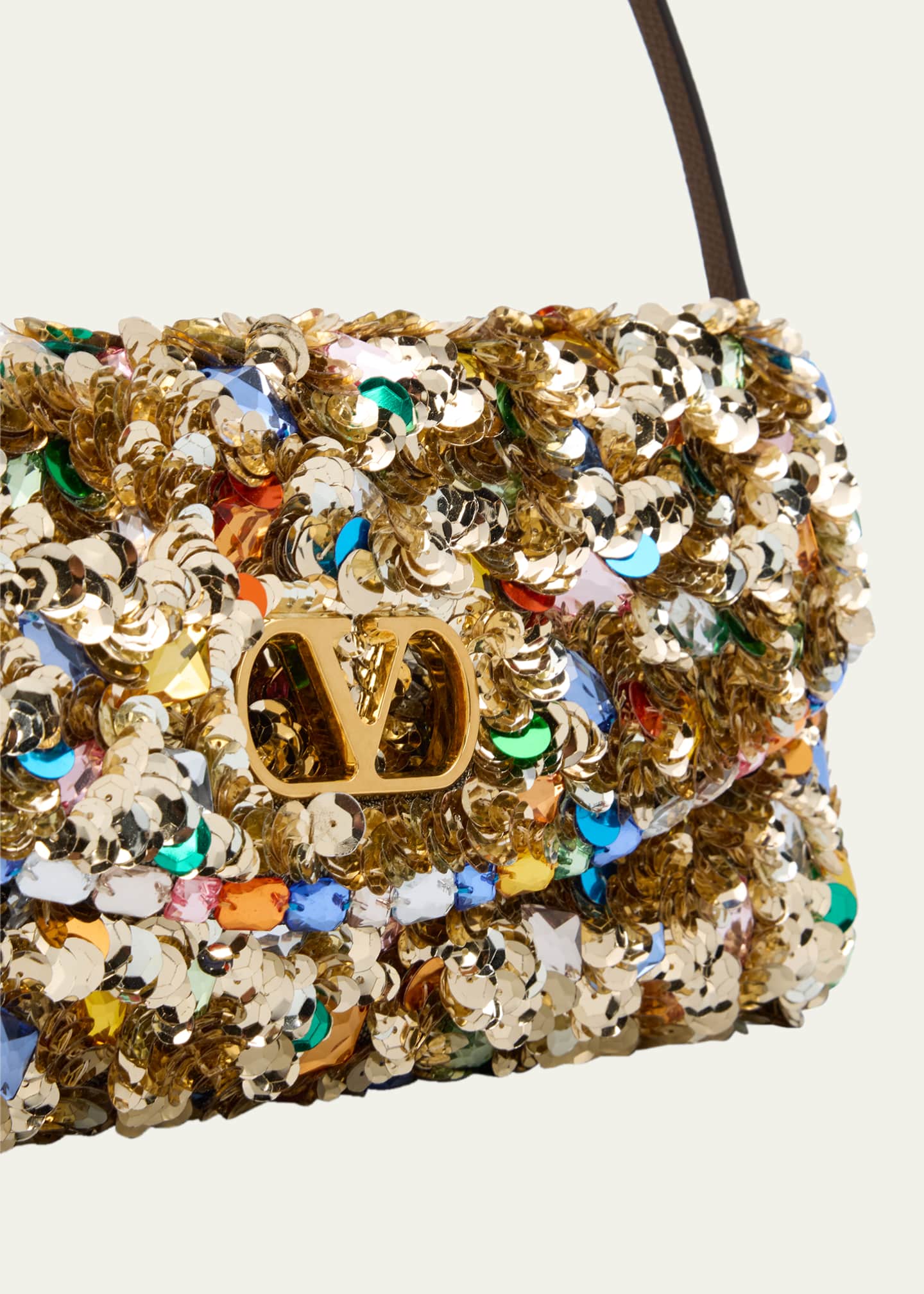 Valentino Garavani DeVain Embellished Small Shoulder Bag