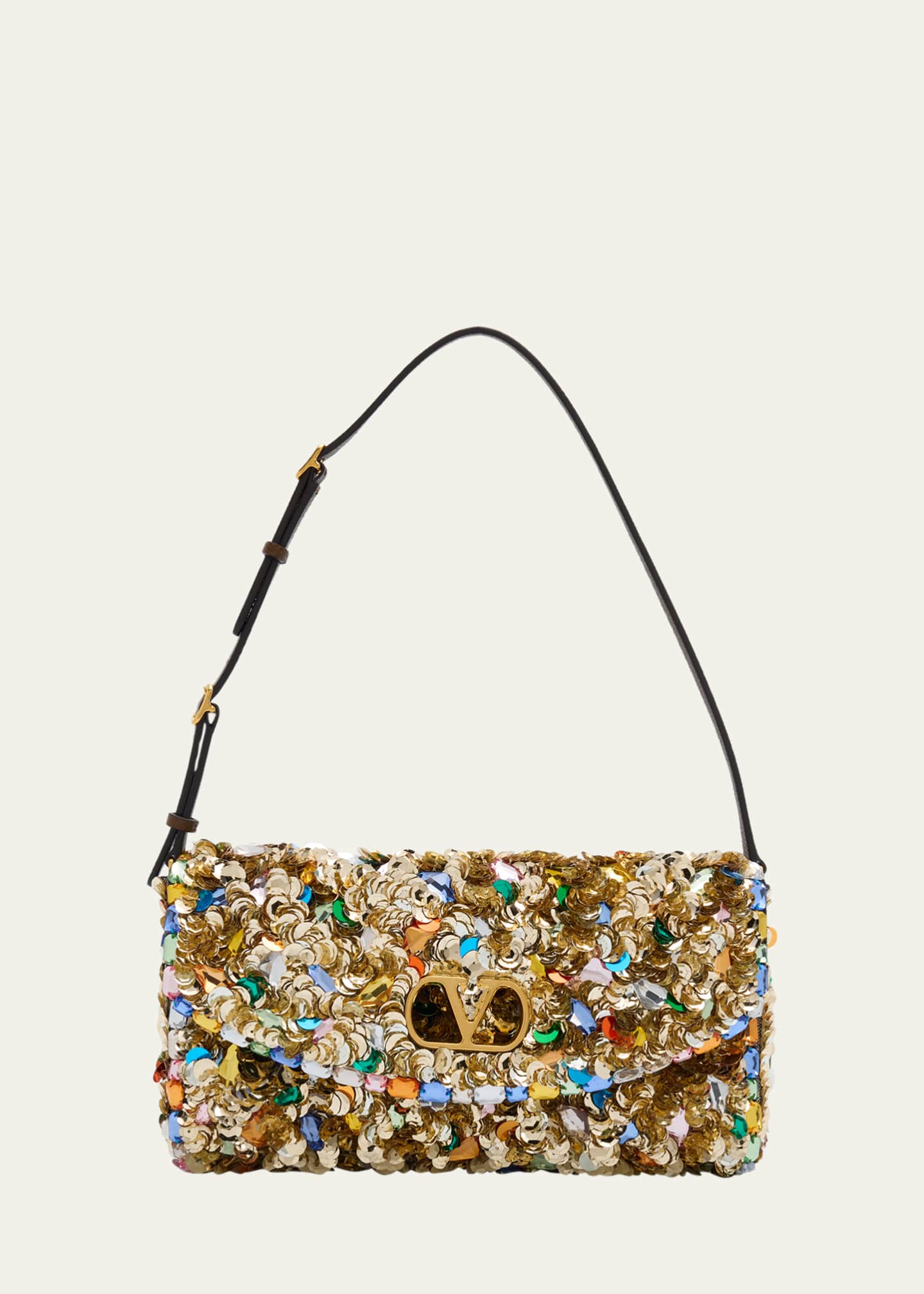 Valentino Garavani DeVain Embellished Small Shoulder Bag