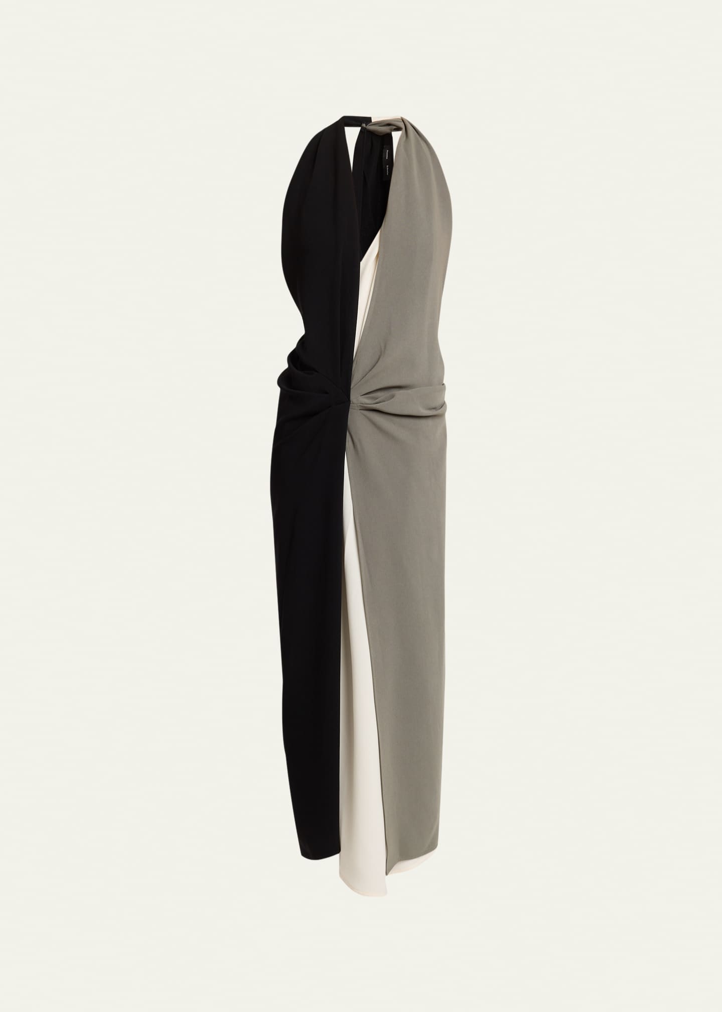 sachin and babi light blue dress PROENZA SCHOULER WHITE LABEL Mimi ruched crepe-jersey maxi dress main image 0