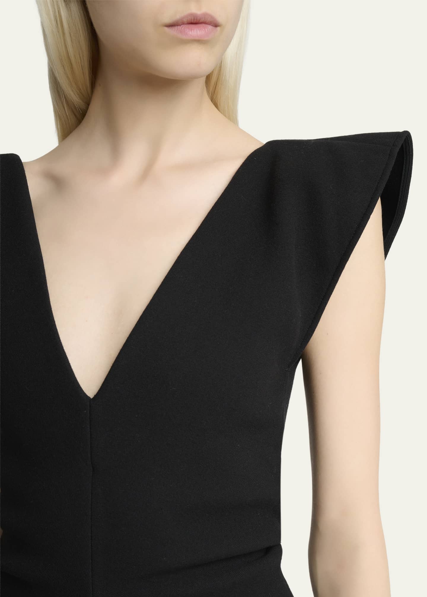 proenza schouler viscose wool knit dress Viscose Wool Knit Dress Light Grey Melange