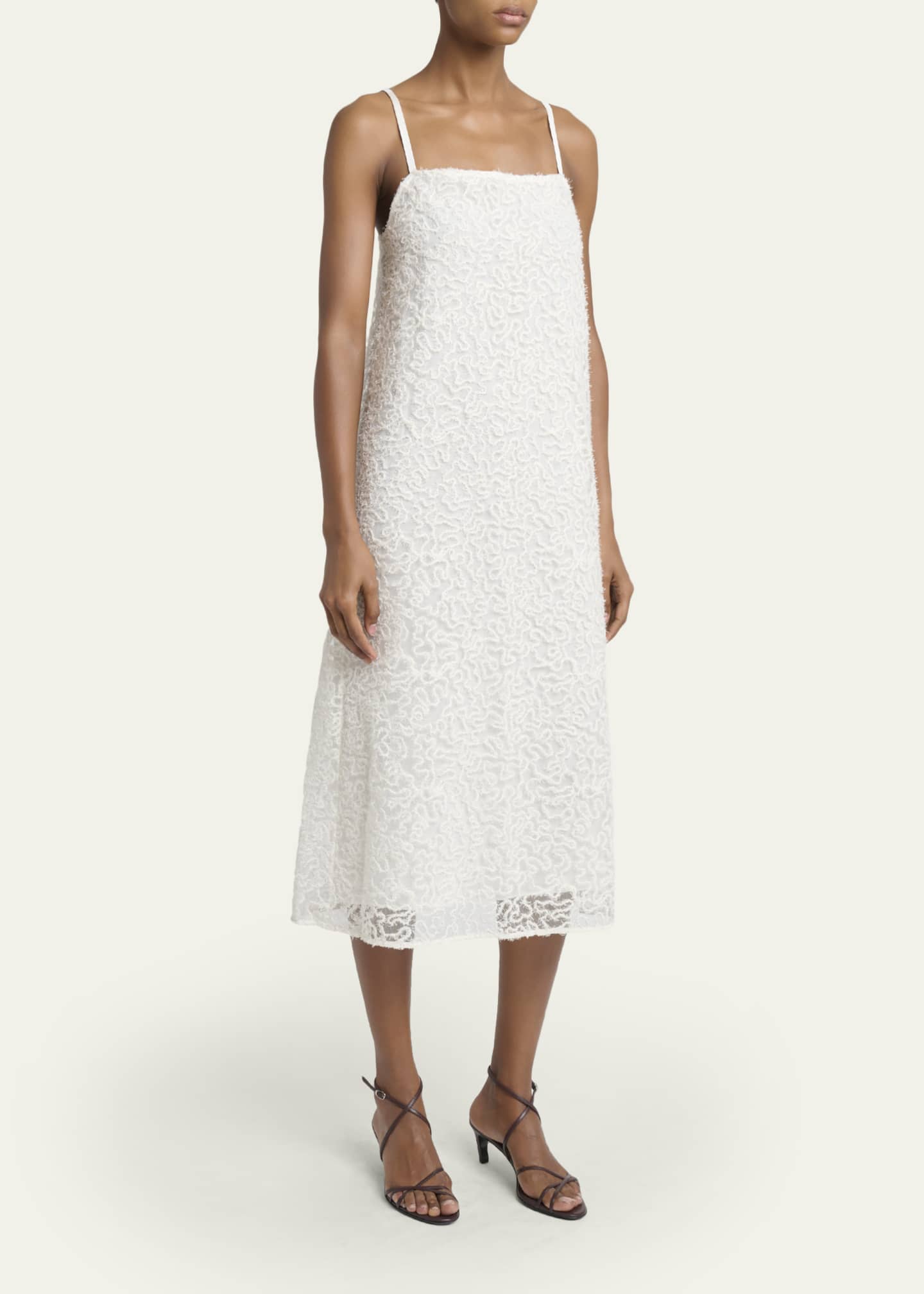 white embroidered shift dress Embroidered White Shift Dress Large