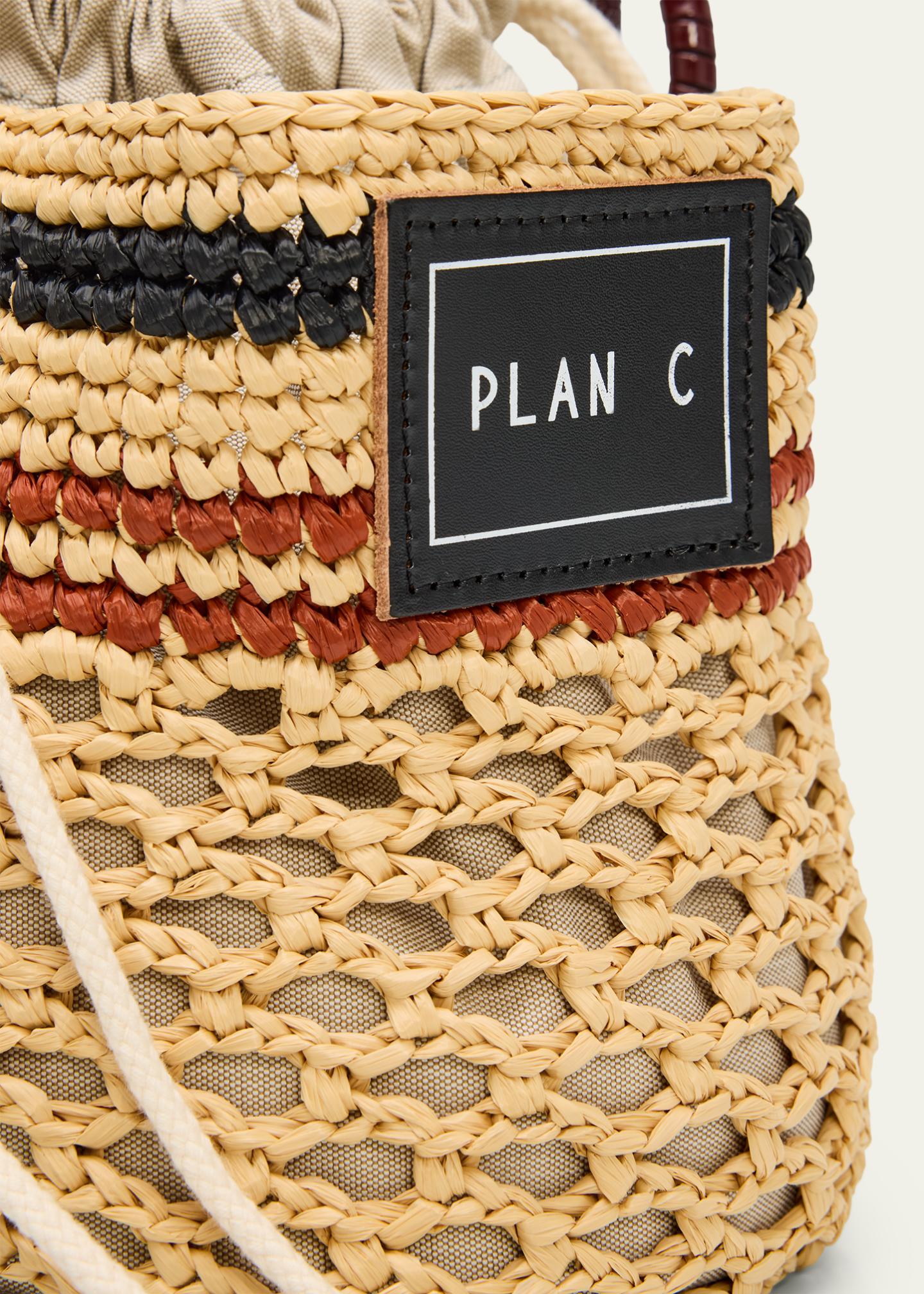 Plan C Woven Raffia Bucket Bag - Bergdorf Goodman