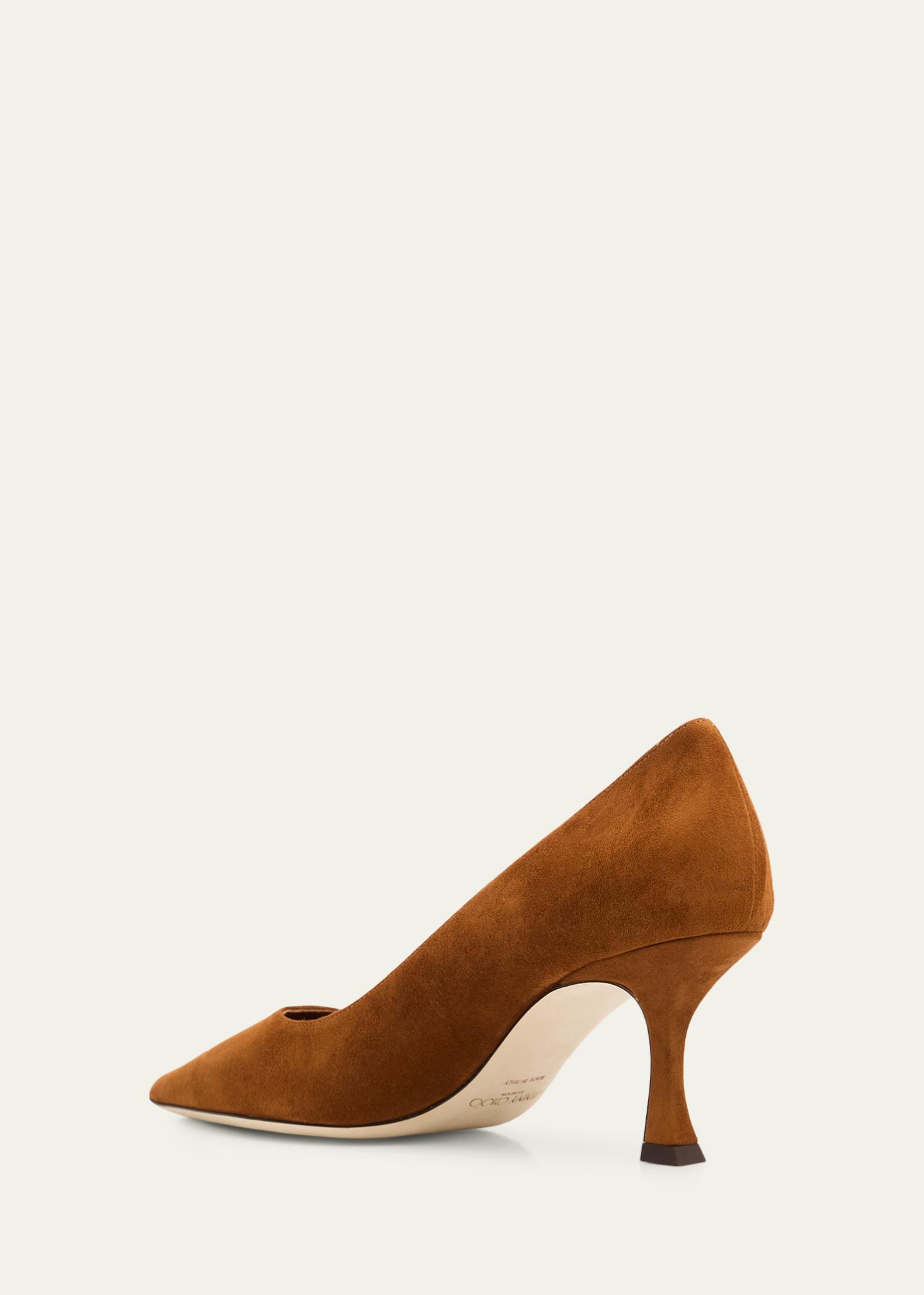 Jimmy Choo 70mm Auria Suede Pumps - Bergdorf Goodman