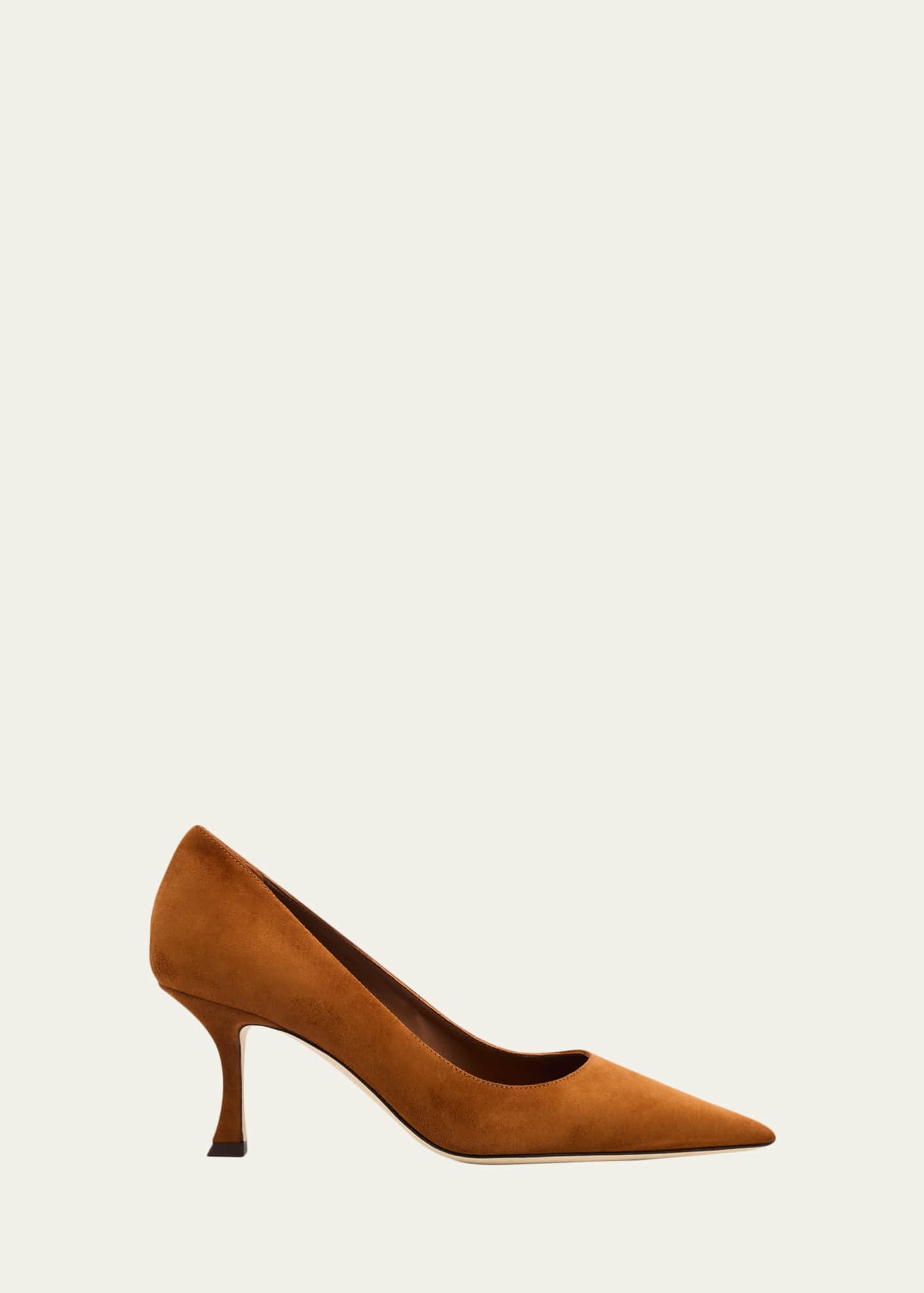 Jimmy Choo 70mm Auria Suede Pumps - Bergdorf Goodman