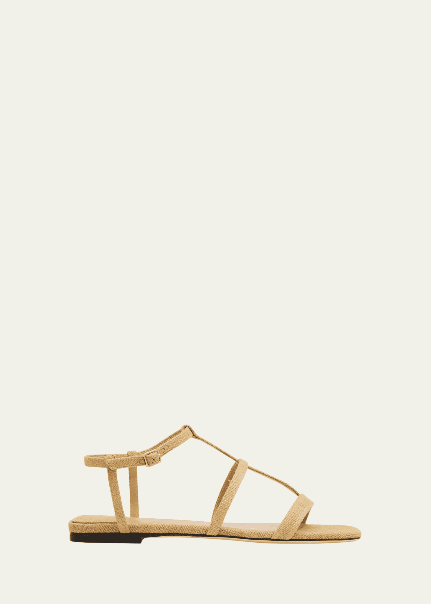 Jimmy Choo Gwyn Canvas Flat Sandals - Bergdorf Goodman
