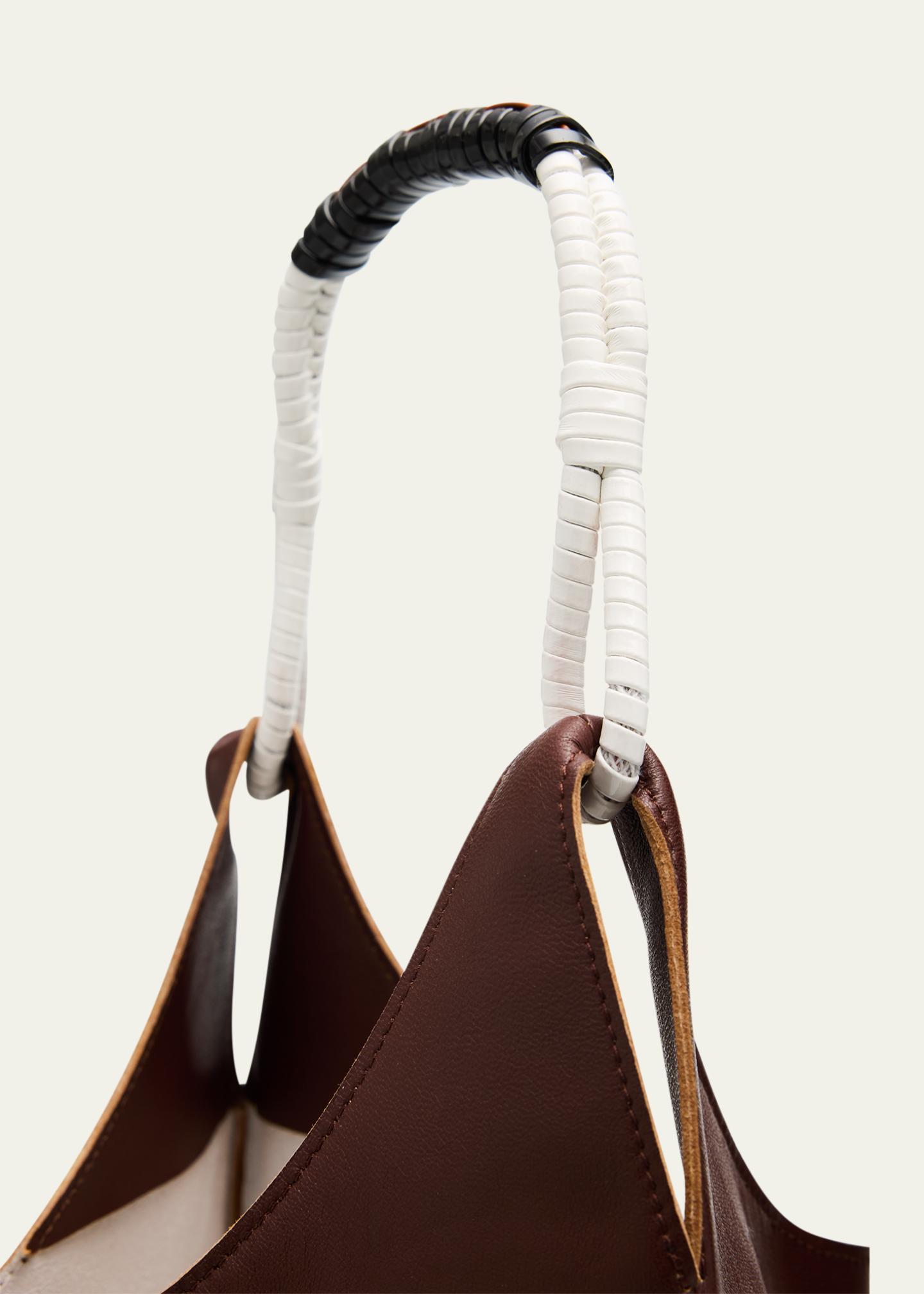 Plan C Floral Applique Leather Shopper Tote Bag - Bergdorf Goodman