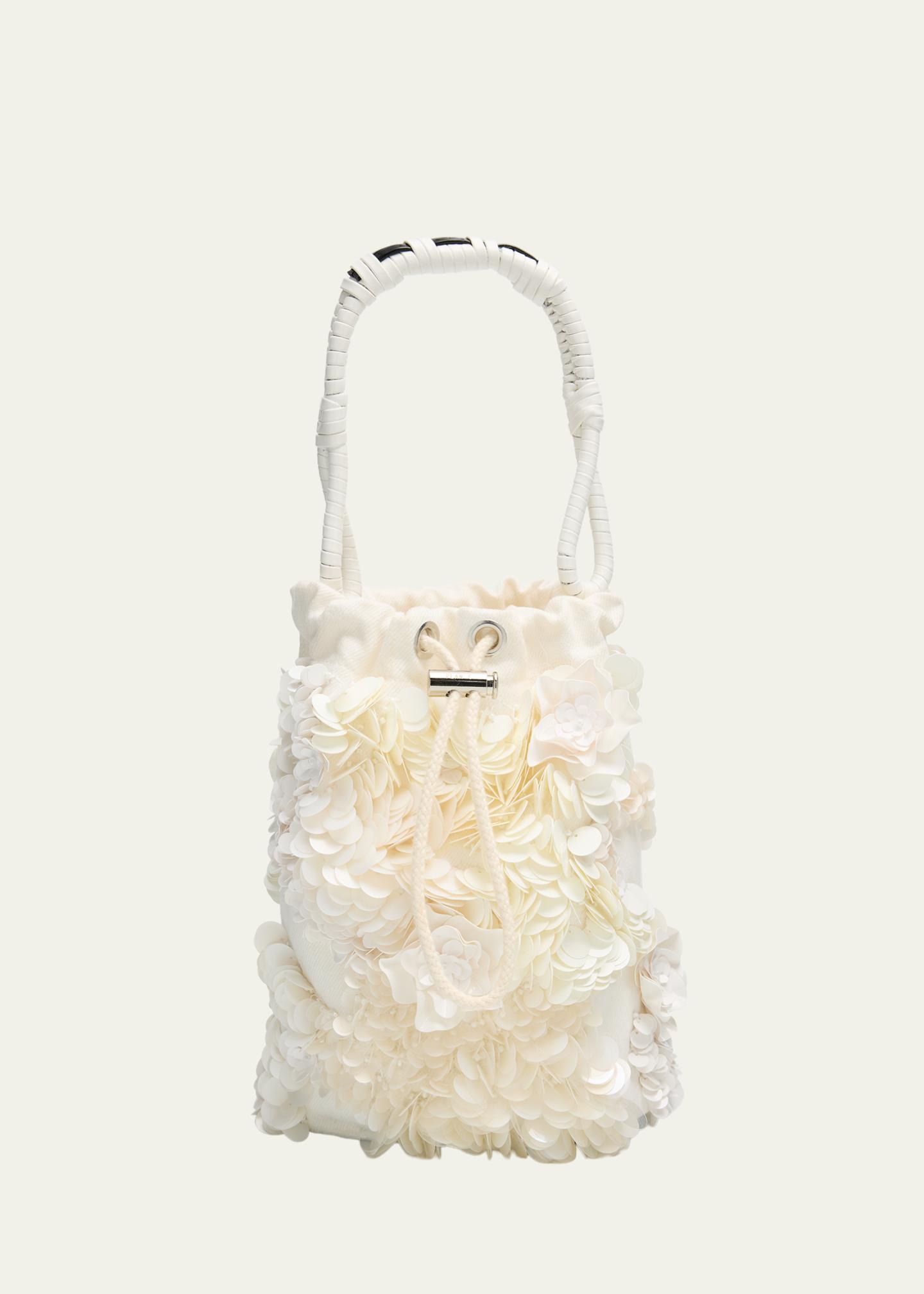 バッグ PLAN C bag Plan C Sequin Floral Applique Bucket Bag - Bergdorf Goodman