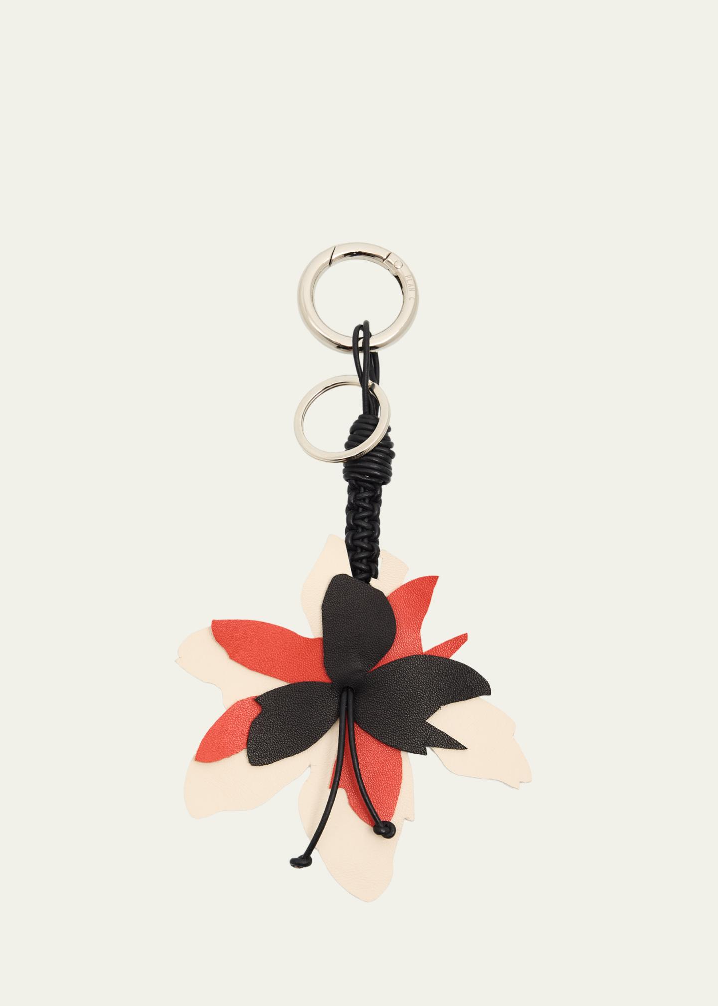 Plan C Leather Flower Bag Charm - Bergdorf Goodman