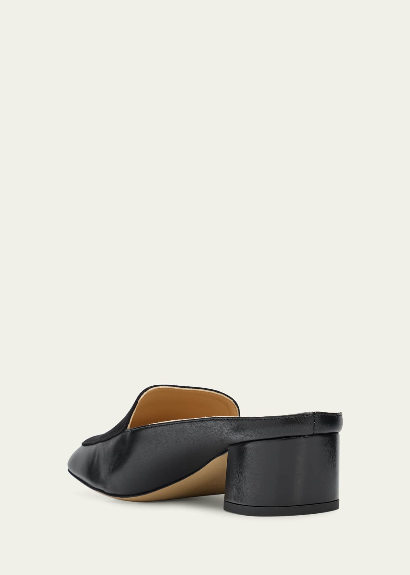 Gabriela Hearst Alena Mixed Leather Block-Heel Mules - Bergdorf