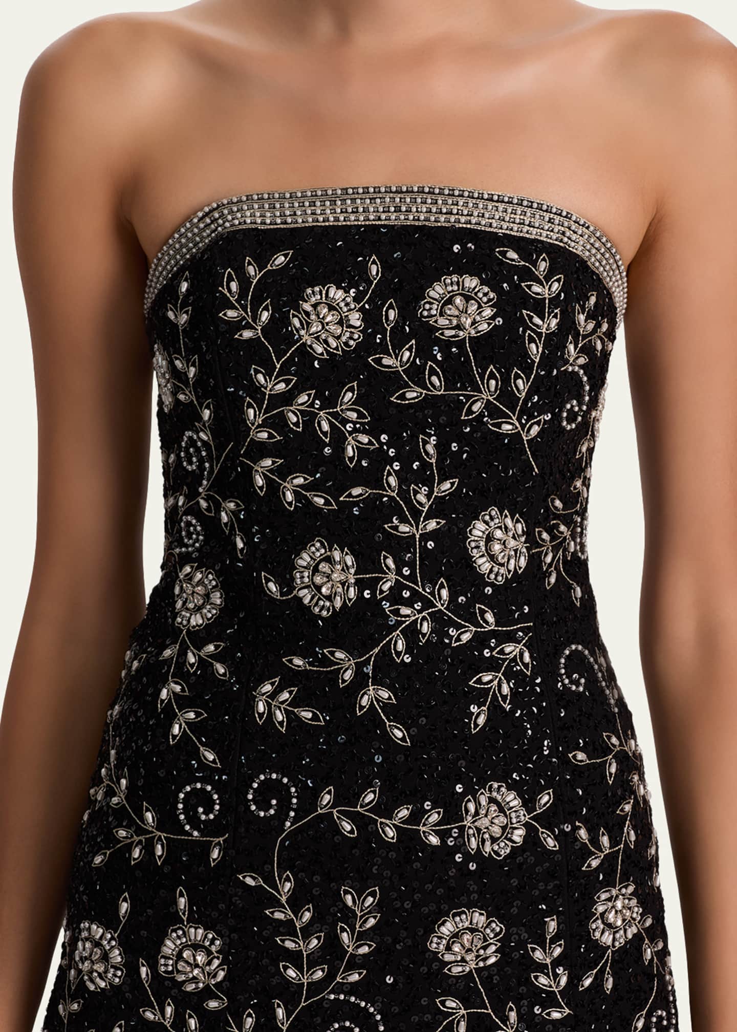 ALICE + OLIVIA Katia Embellished Strapless Mini Dress - Bergdorf