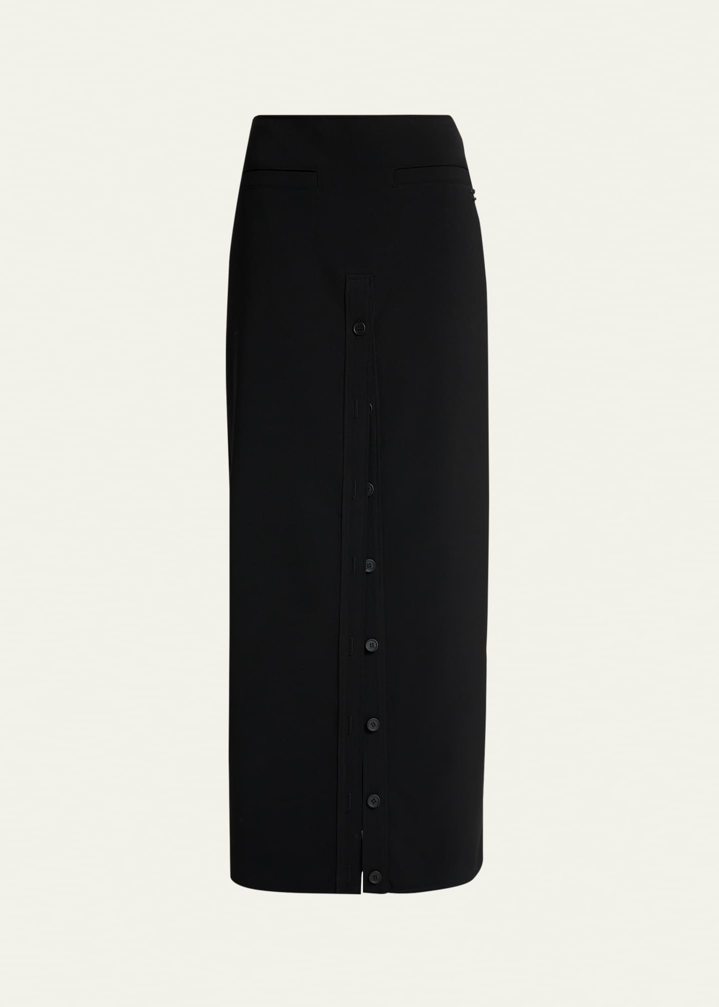 Courreges Button-Front Crepe Maxi Skirt - Bergdorf Goodman