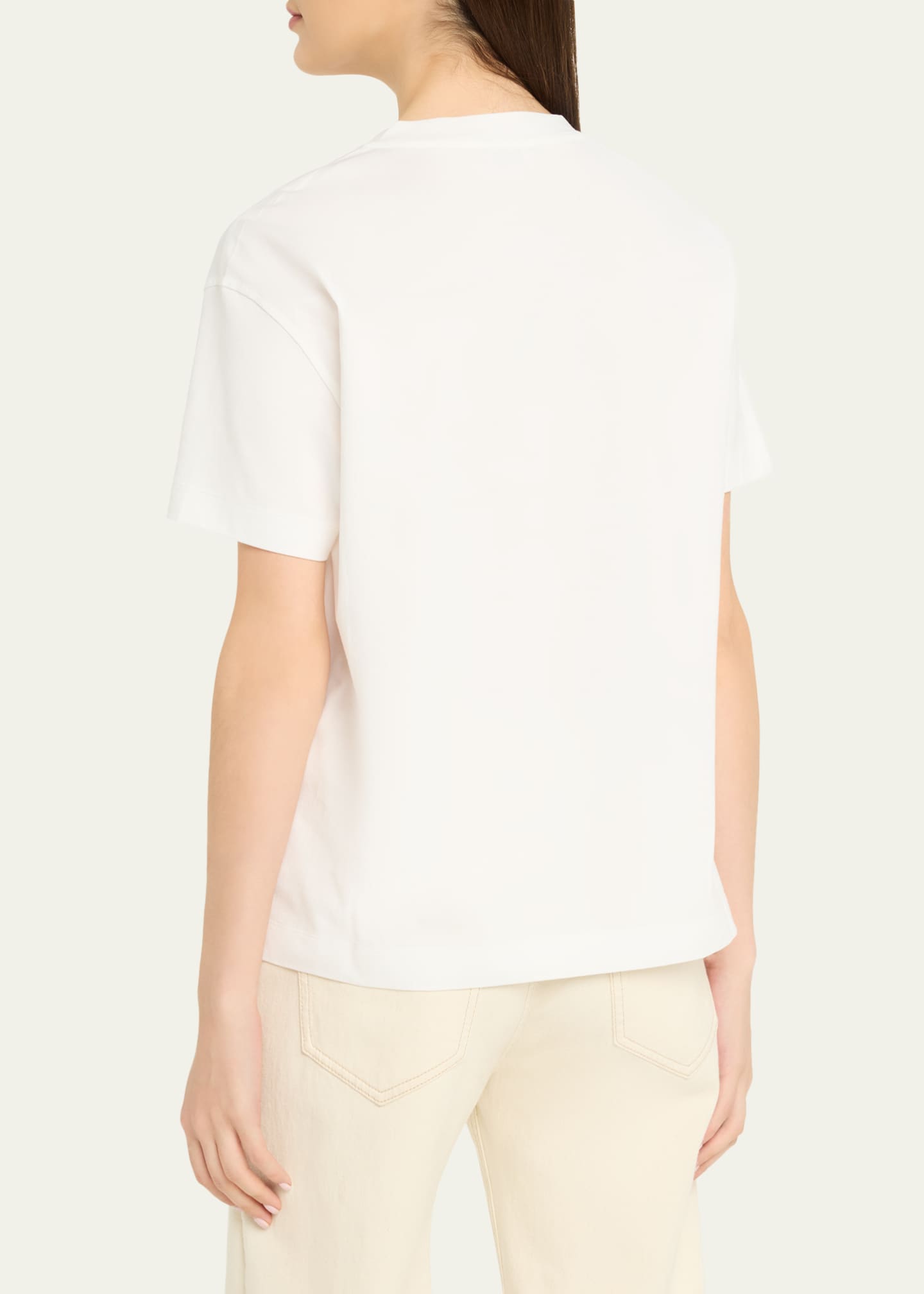 Brunello Cucinelli Cotton Jersey Short-Sleeve T-Shirt With Monili