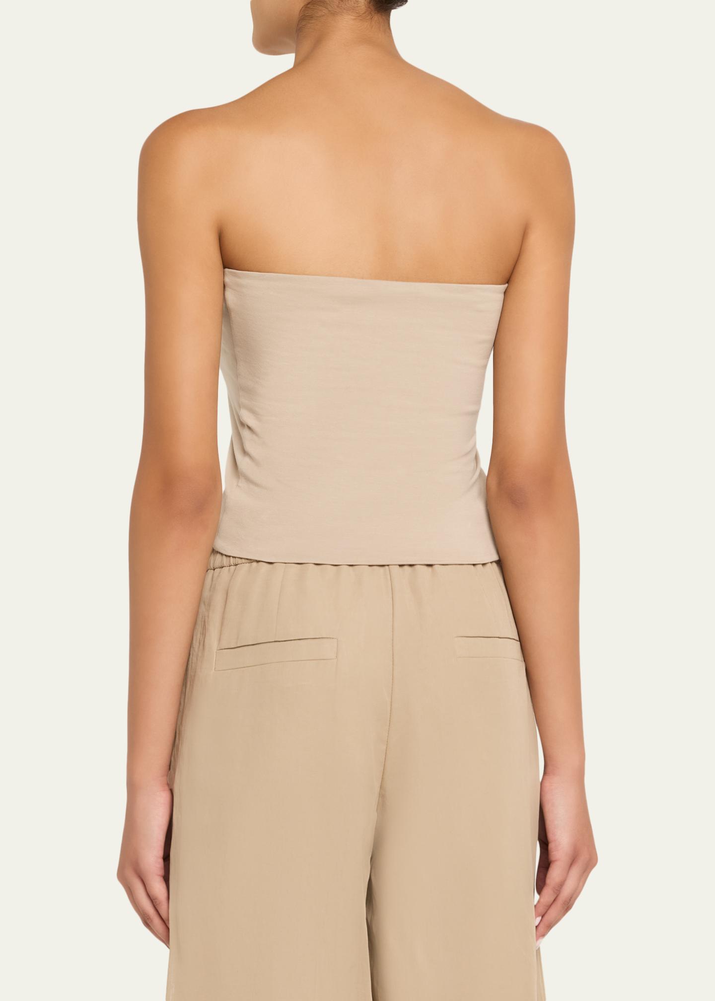 Brunello Cucinelli Strapless Jersey Crop Tube Top - Bergdorf Goodman