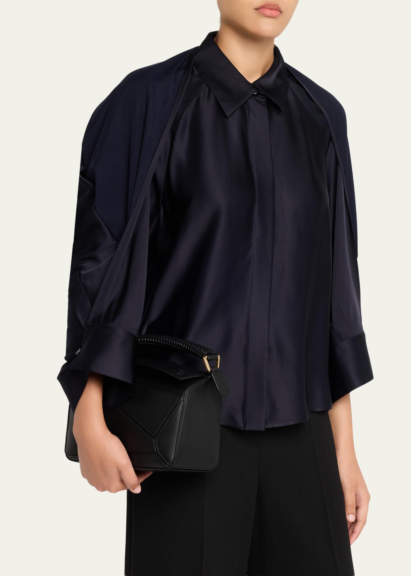 LOEWE Puzzle Small Woven Top-Handle Bag in Leather - Bergdorf Goodman