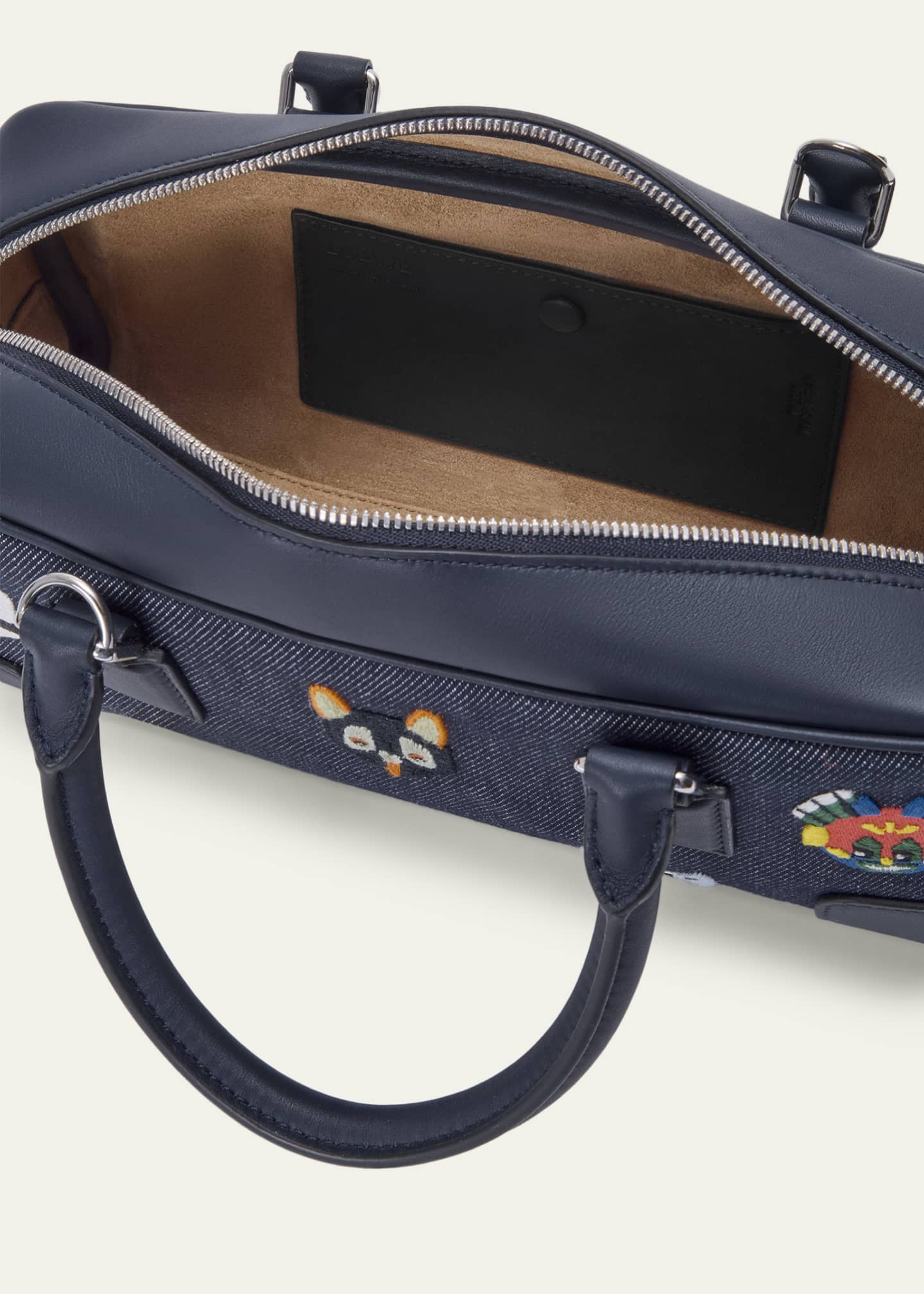 Loewe x Louis Wain Amazona 23 Top-Handle Bag in Denim - Bergdorf