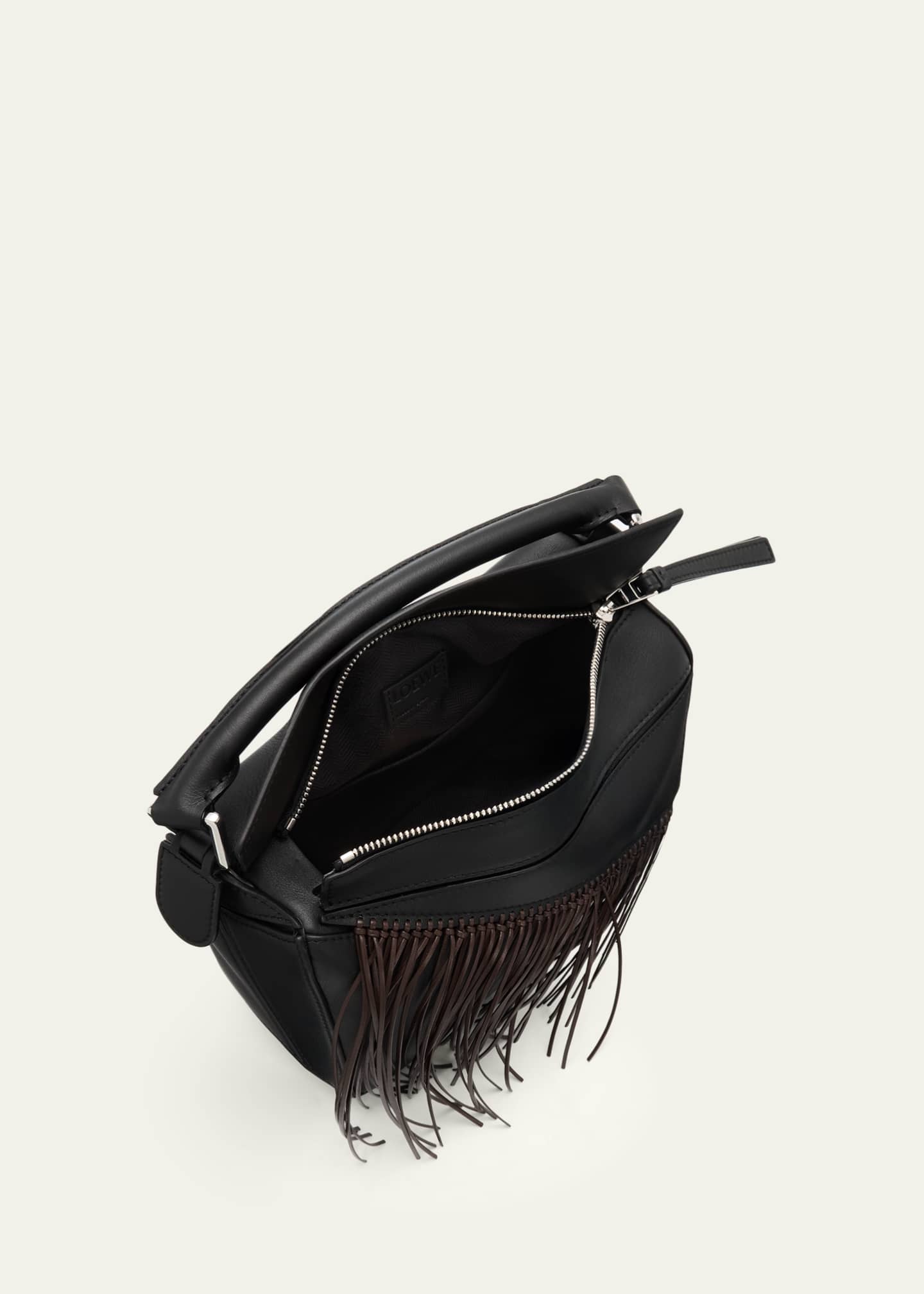 Loewe Puzzle Fringed Top-Handle Bag in Leather - Bergdorf Goodman
