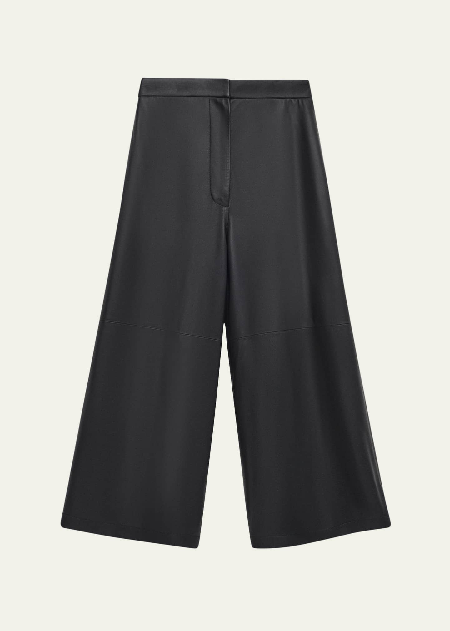 LOEWE 革　ガウチョパンツ　新品タグ付き Loewe Leather Wide-Leg Cropped Trousers - Bergdorf Goodman